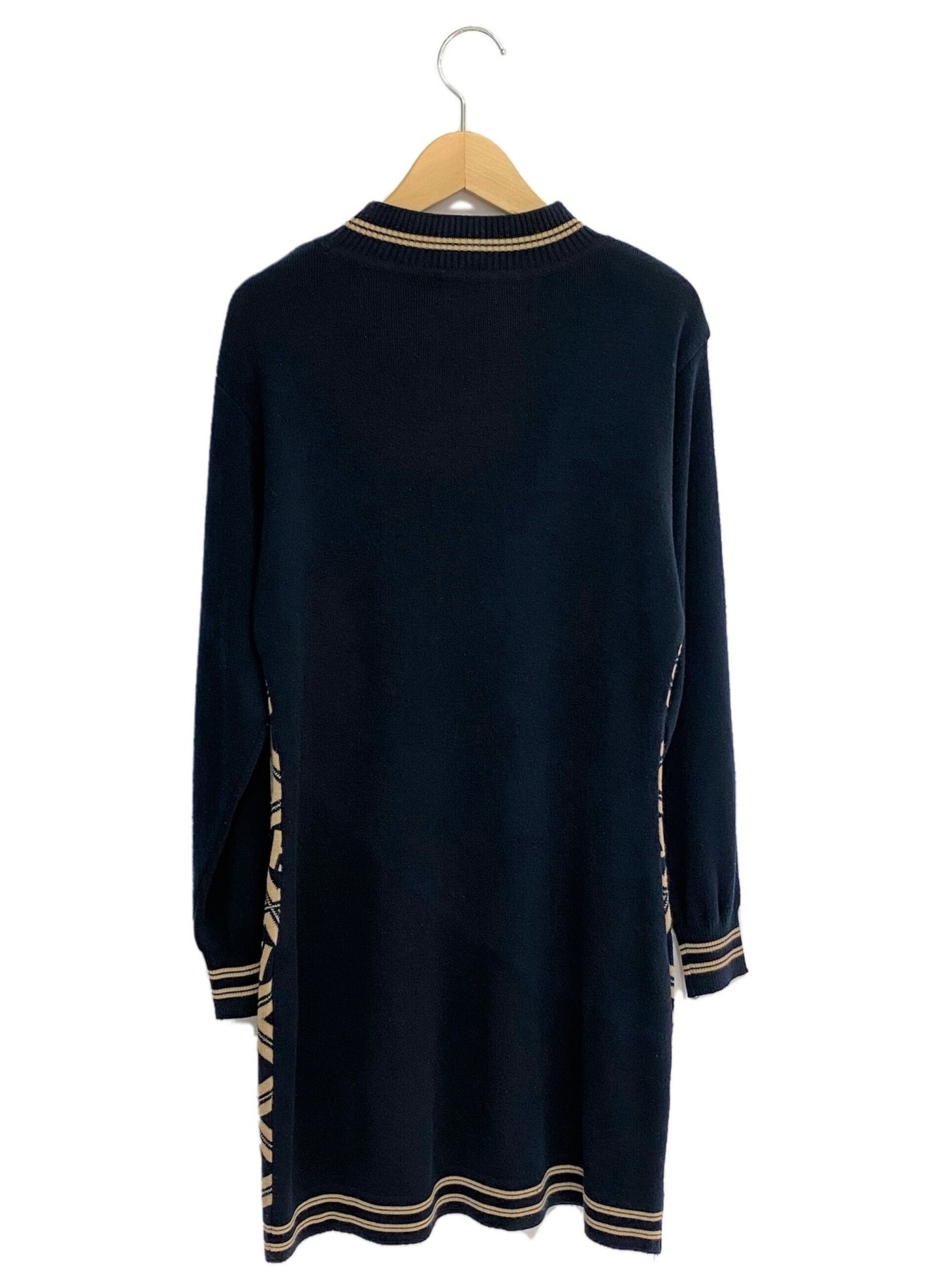 中古・古着通販】FENDI (フェンディ) ニットワンピース ブラック 