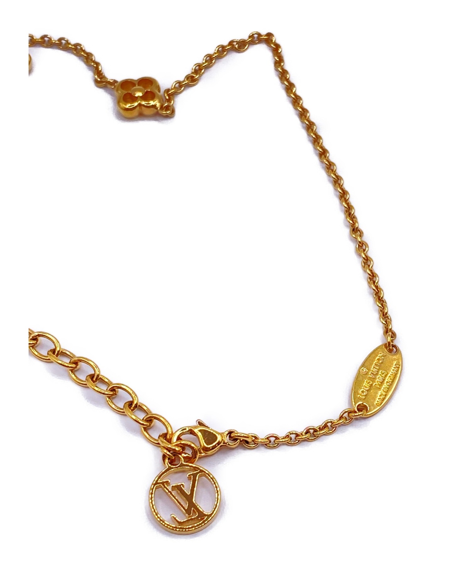 LOUIS VUITTON ルイ ヴィトン ネックレス・フラワーフル ゴールド