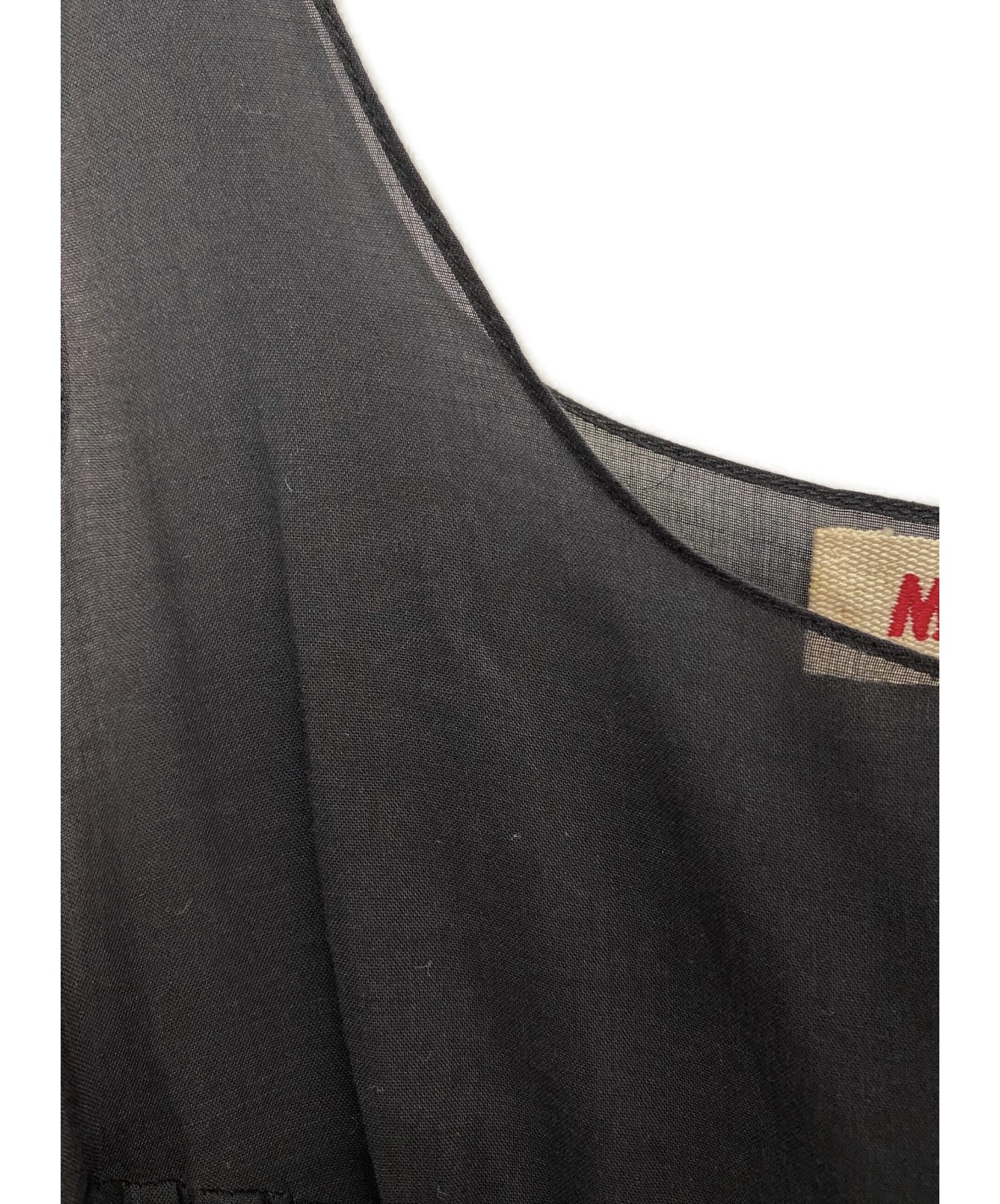 中古・古着通販】MARNI (マルニ) ノースリーブワンピース ブラック