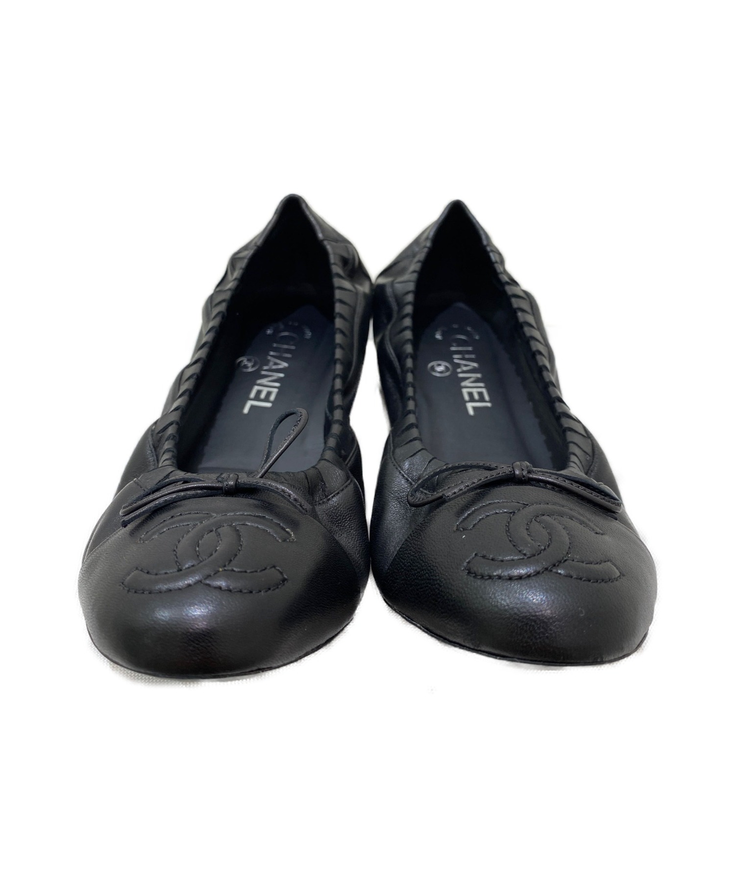 中古・古着通販】CHANEL (シャネル) ココマークフラットシューズ