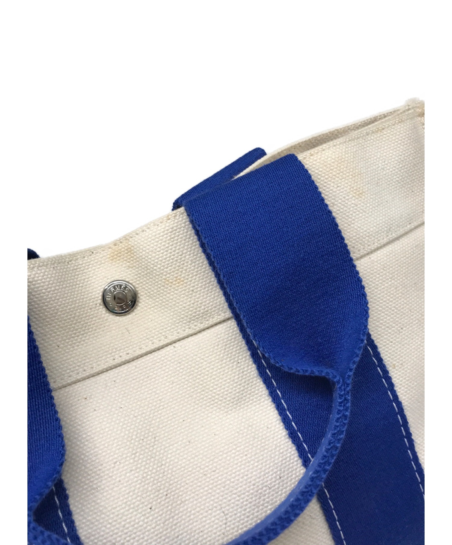 中古・古着通販】HERMES (エルメス) キャンバストートバッグ ホワイト 