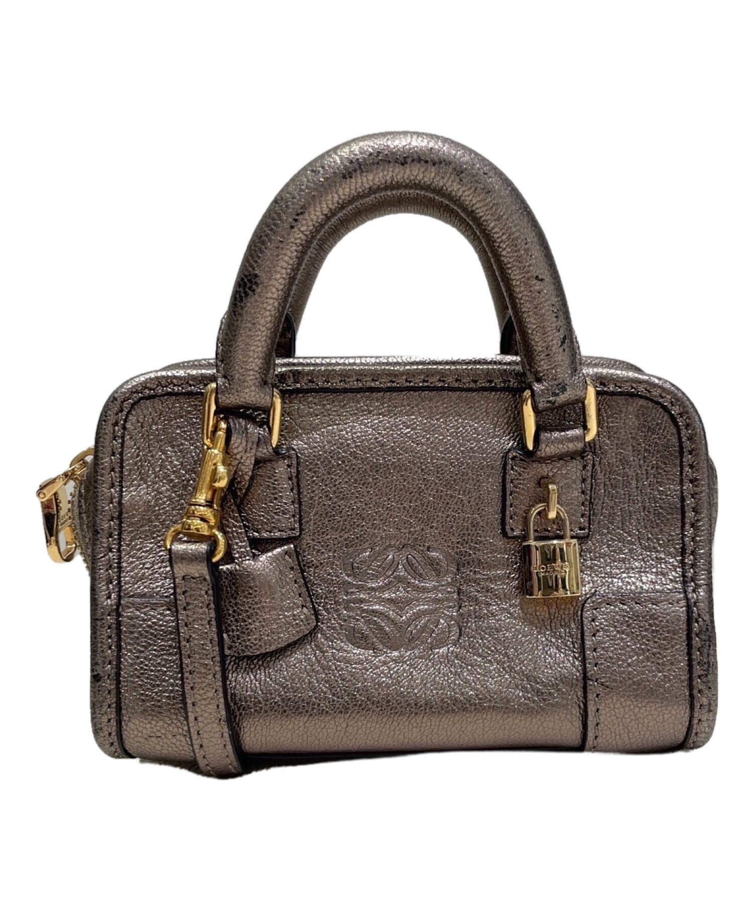中古・古着通販】LOEWE (ロエベ) マイクロミニアマソナ ゴールド 