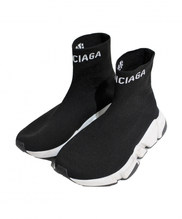 美品　BALENCIAGA バレンシアガ　スピード 黒 36 JP24 中古・古着通販】BALENCIAGA (バレンシアガ) SPEED TRAINER ブラック