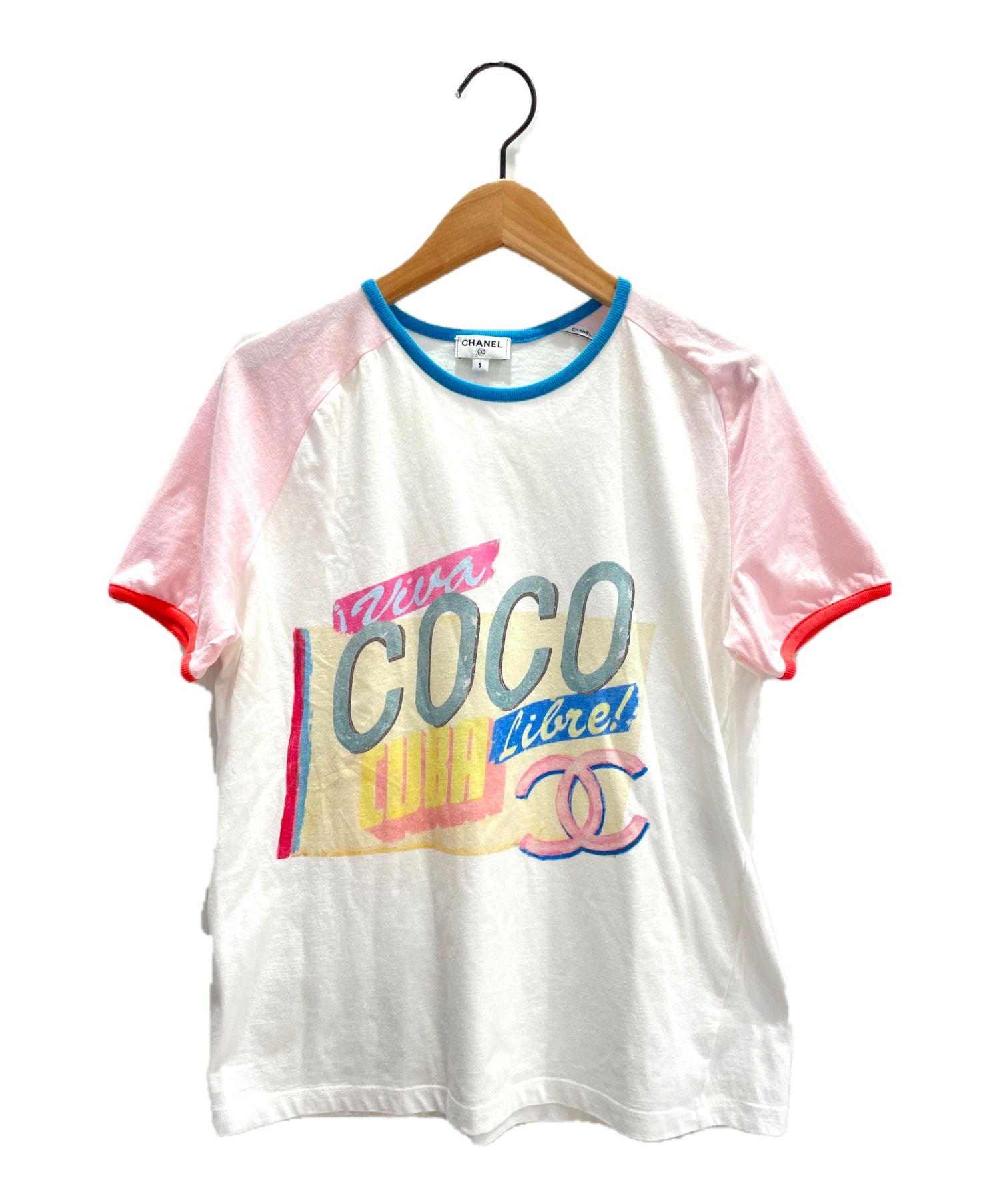 中古・古着通販】CHANEL (シャネル) CUBA Tシャツ ホワイト サイズ:S 