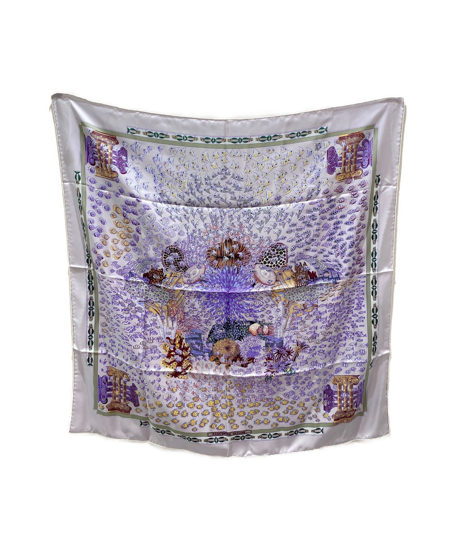 中古・古着通販】HERMES (エルメス) カレ90 RENCONTRE OCEAN 大西洋の