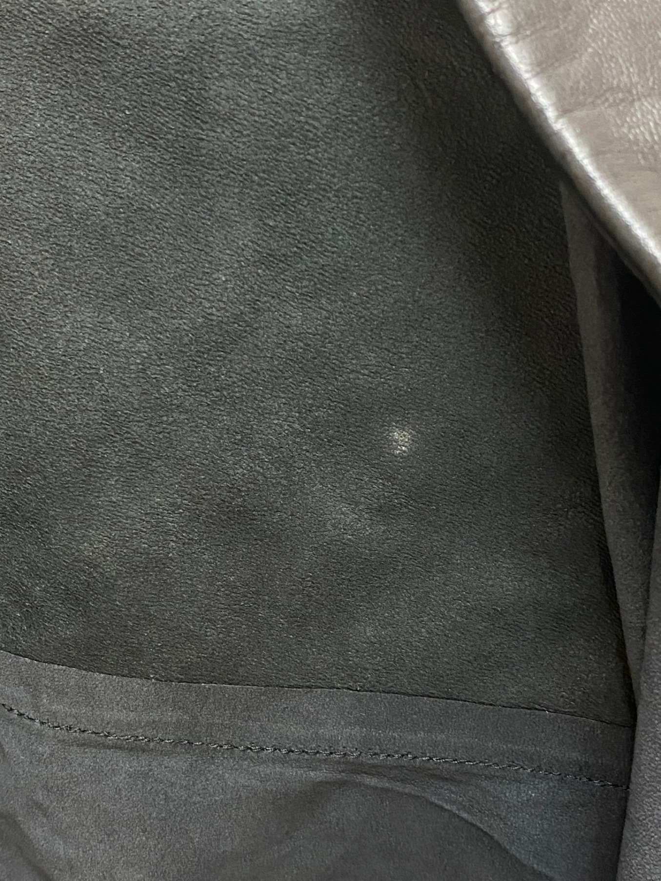 中古・古着通販】HERMES (エルメス) レザーシャツ ブラック サイズ:50