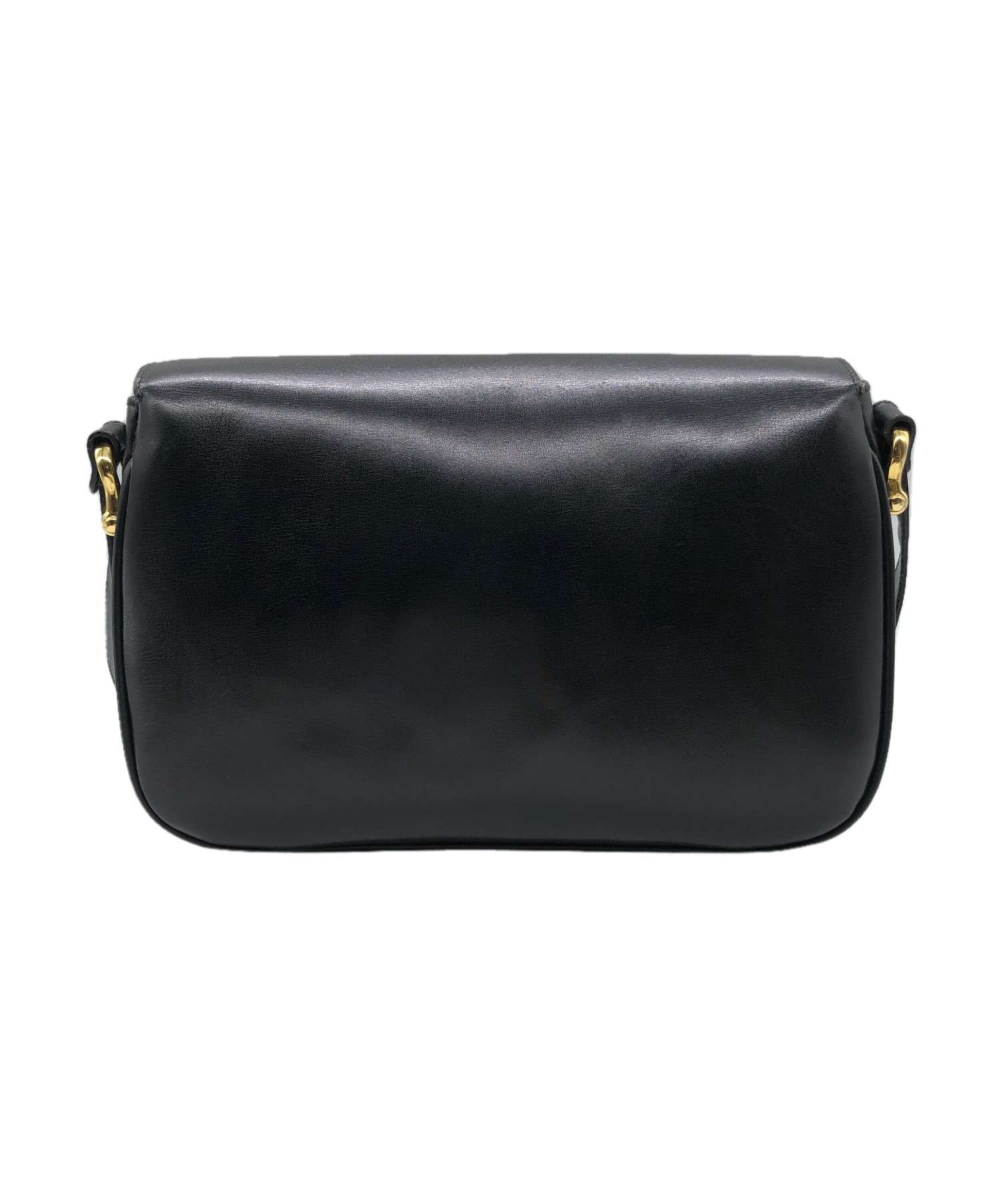 中古・古着通販】CELINE (セリーヌ) 馬車金具レザーショルダーバッグ 