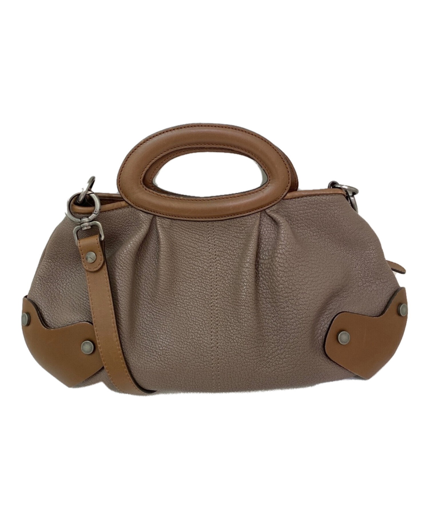 中古・古着通販】MARNI (マルニ) バルーンバッグ ブラウン 中古・古着通販】MARNI (マルニ) バルーンバッグ ブラウン