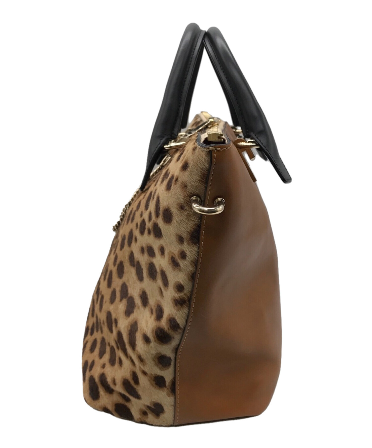 中古・古着通販】Chloe (クロエ) レオパード柄ハラコ2WAYバッグ
