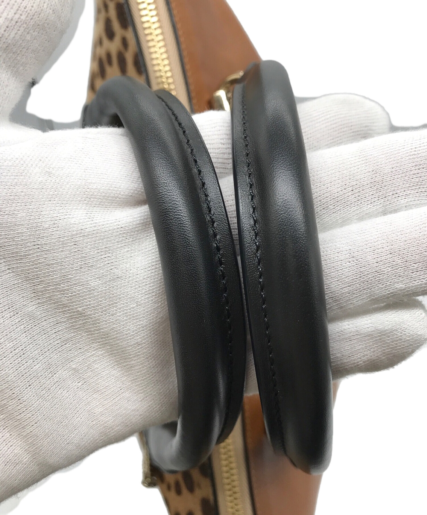 中古・古着通販】Chloe (クロエ) レオパード柄ハラコ2WAYバッグ