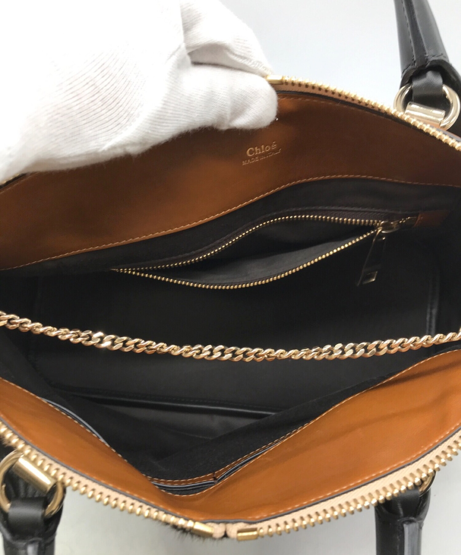 クロエ　ハラコ　2wayバッグ　レオパード 中古・古着通販】Chloe (クロエ) レオパード柄ハラコ2WAYバッグ