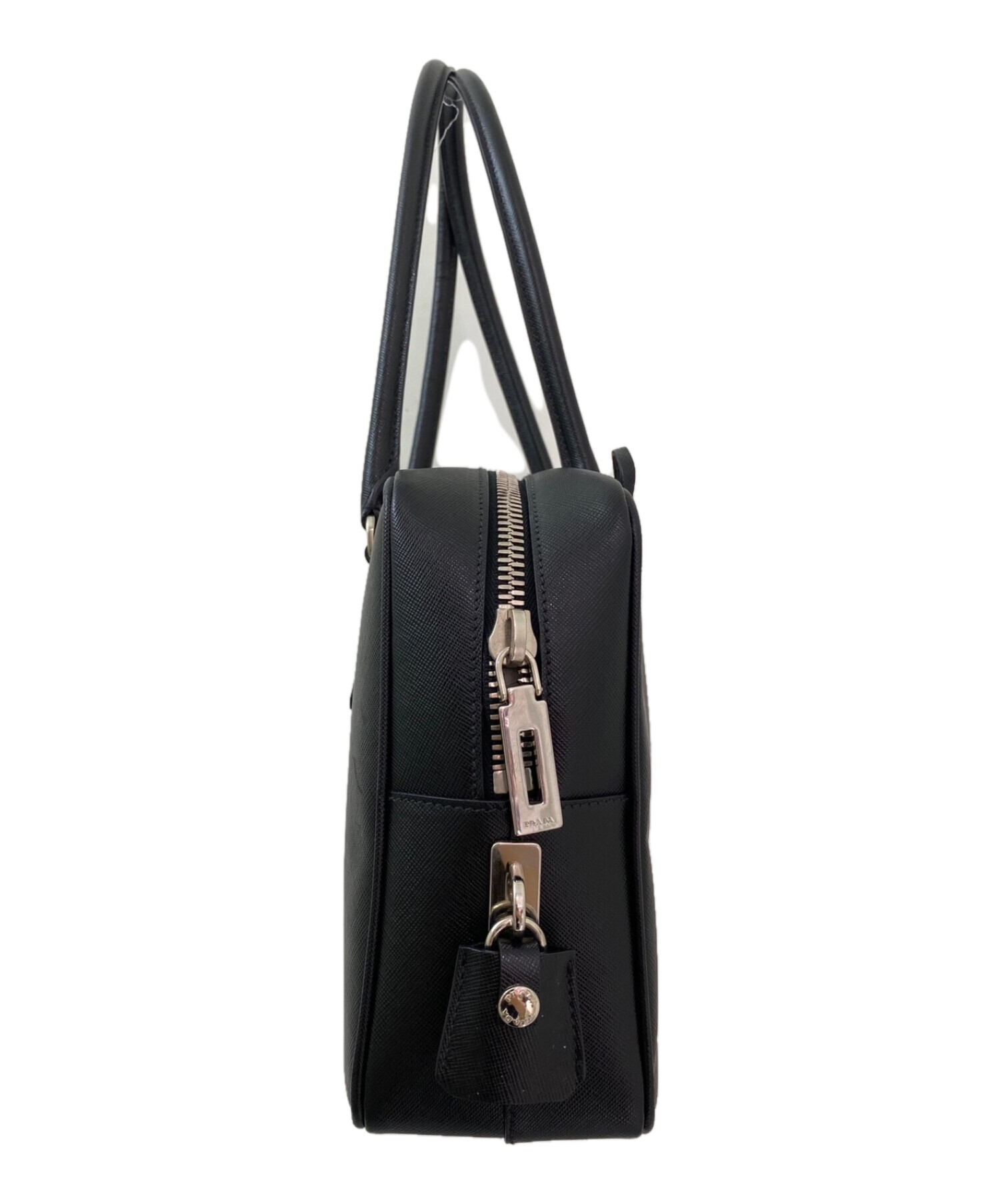 中古・古着通販】PRADA (プラダ) サフィアーノミニボストンバッグ