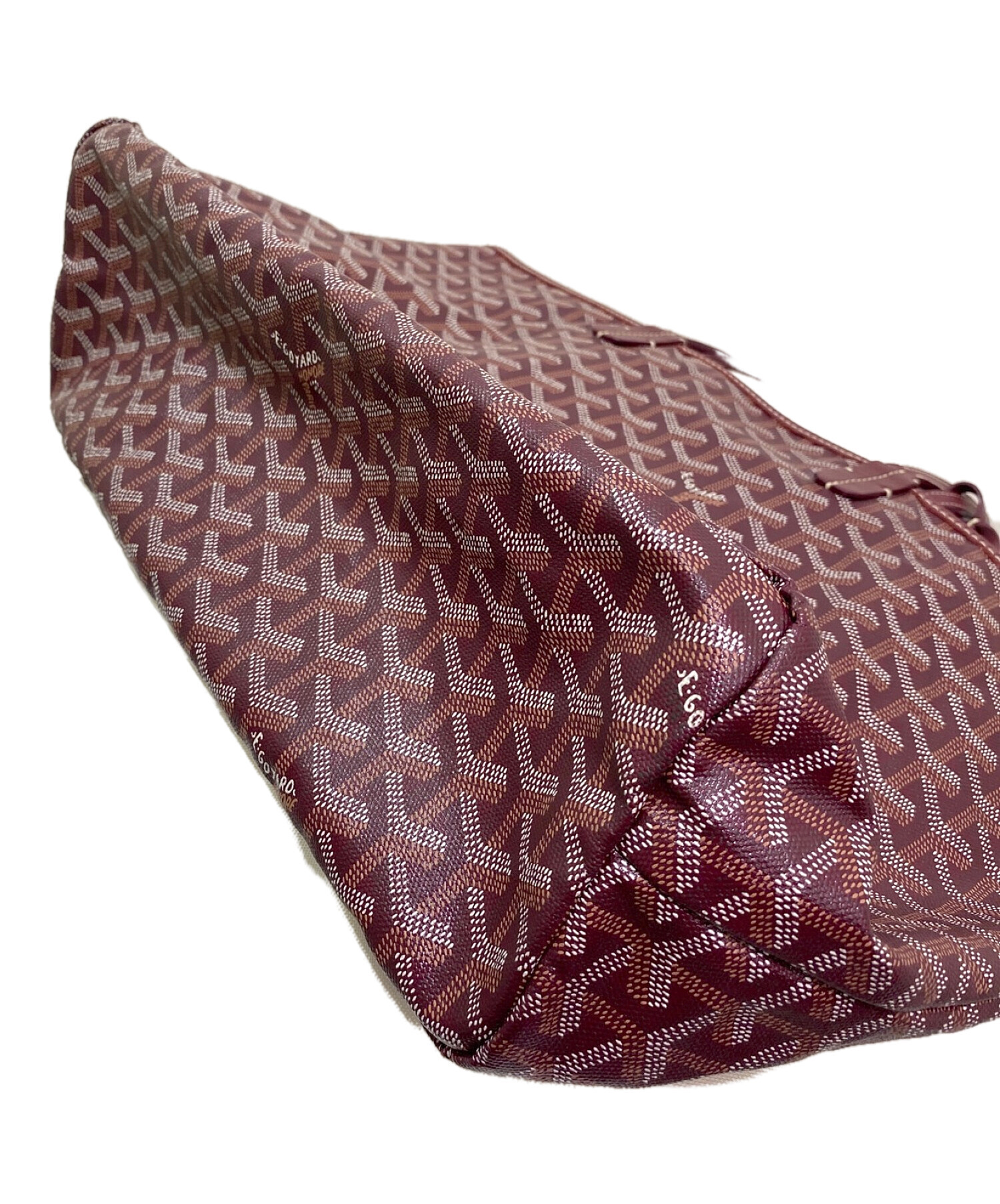 NR58　tm11363ar【GOYARD】 サンルイPM　ポーチ付き　ボルドー ゴヤール トートバッグ サンルイ サンルイPM バッグ ポーチ付き