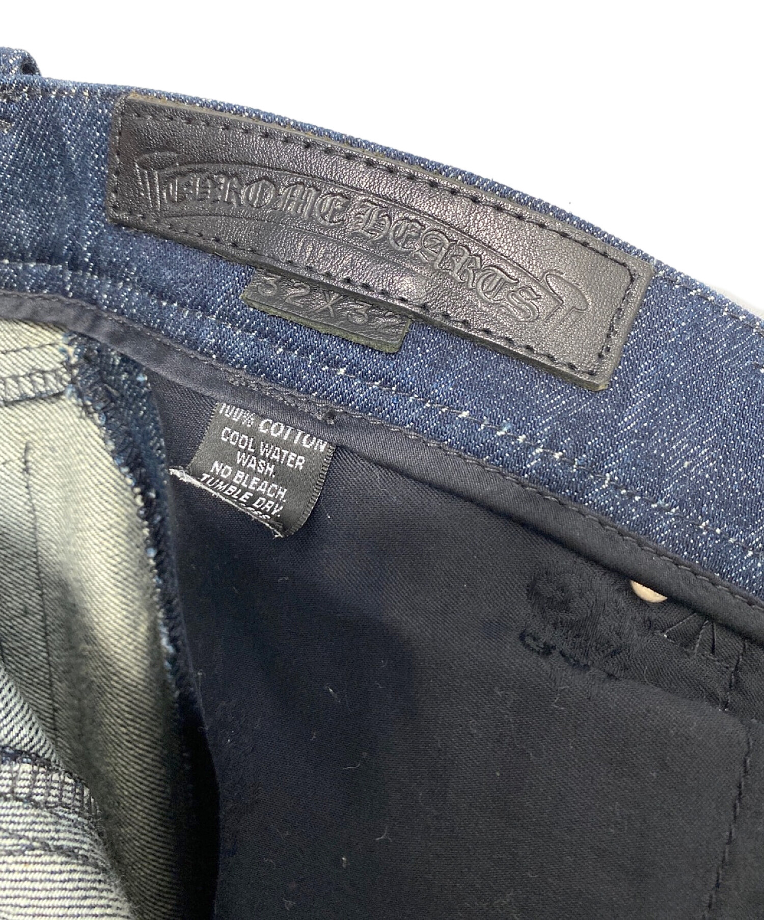 chrome hearts クロムハーツ デニムパンツ 34 中古 古着 新品未使用品 CHROME HEARTS クロムハーツ デニムパンツ クロスパッチ