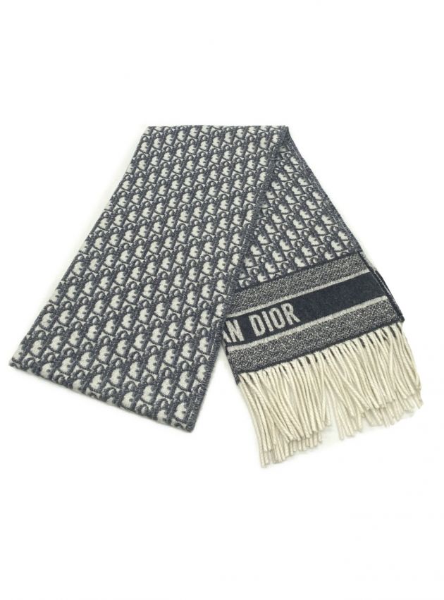 中古・古着通販】Dior (ディオール) オブリークカシミヤマフラー