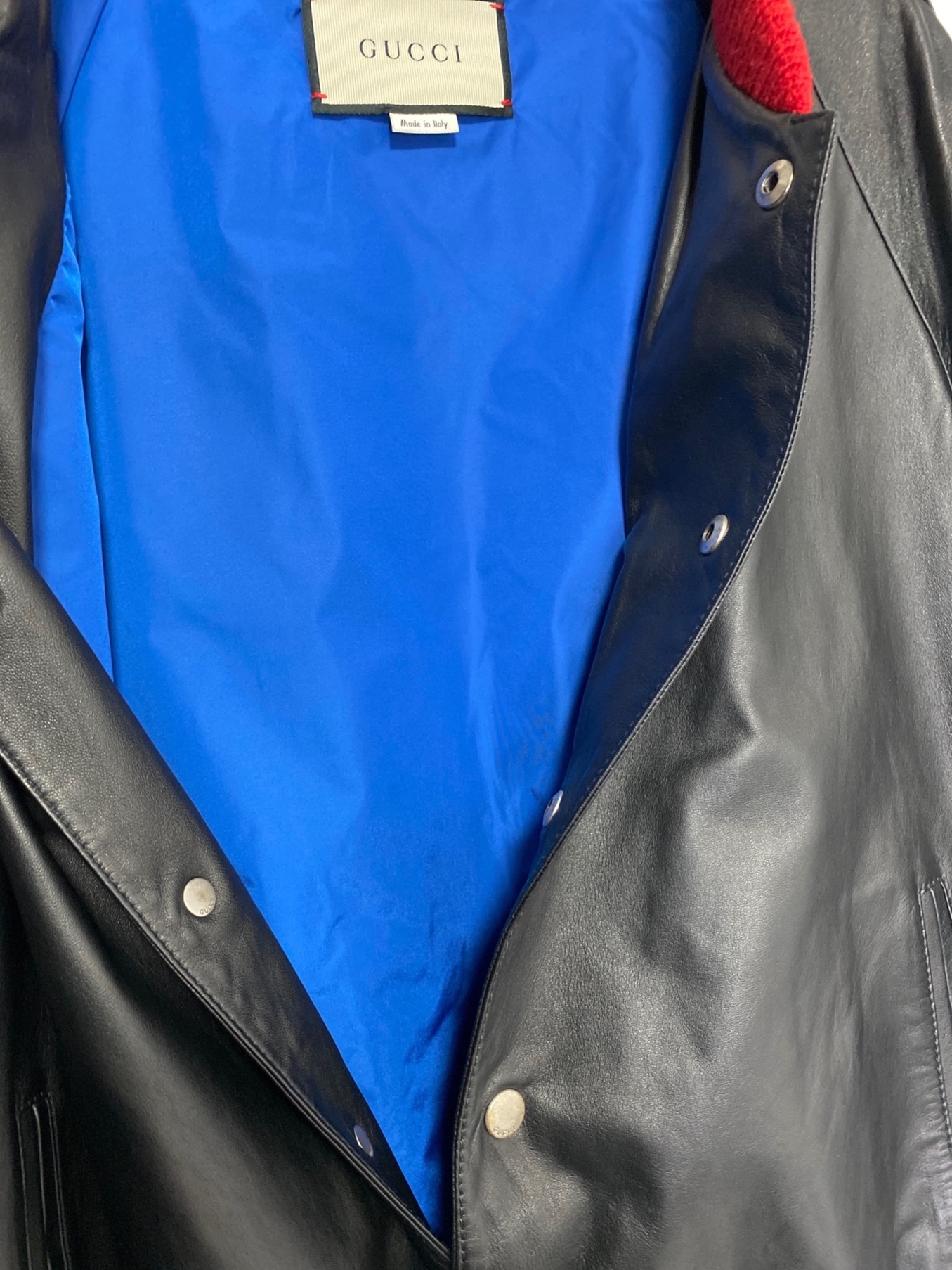 中古・古着通販】GUCCI (グッチ) HOOLYWOOD アップリケ シープ レザー