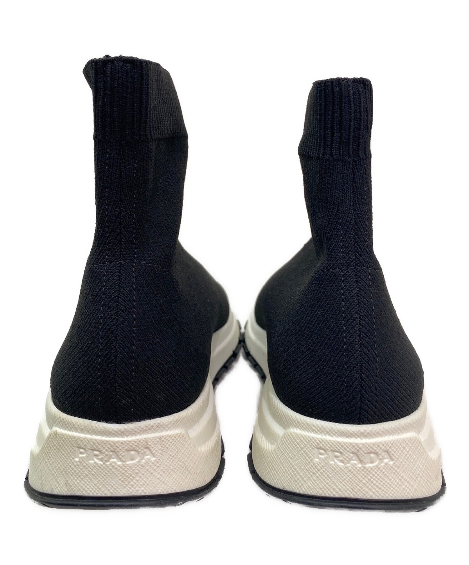 中古・古着通販】PRADA (プラダ) ハイカットソックススニーカー