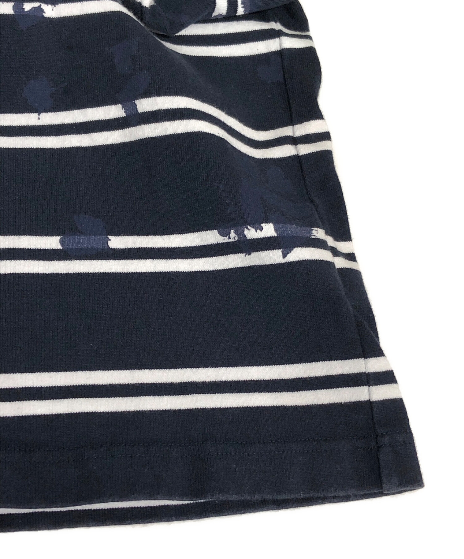 中古・古着通販】sacai (サカイ) ボーダーカットソー ネイビー サイズ 