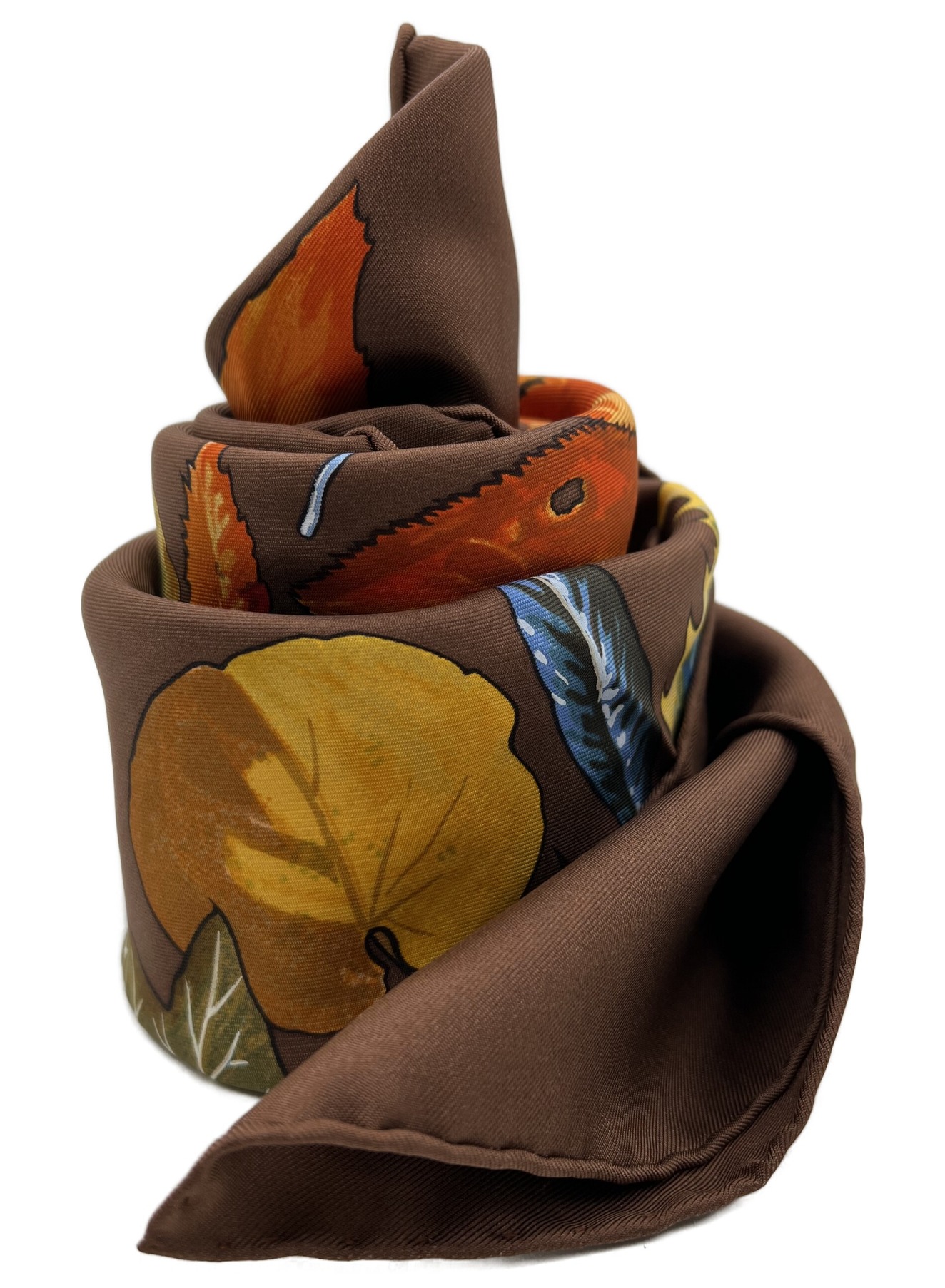 中古・古着通販】HERMES (エルメス) Tourbillon ブラウン サイズ:カレ