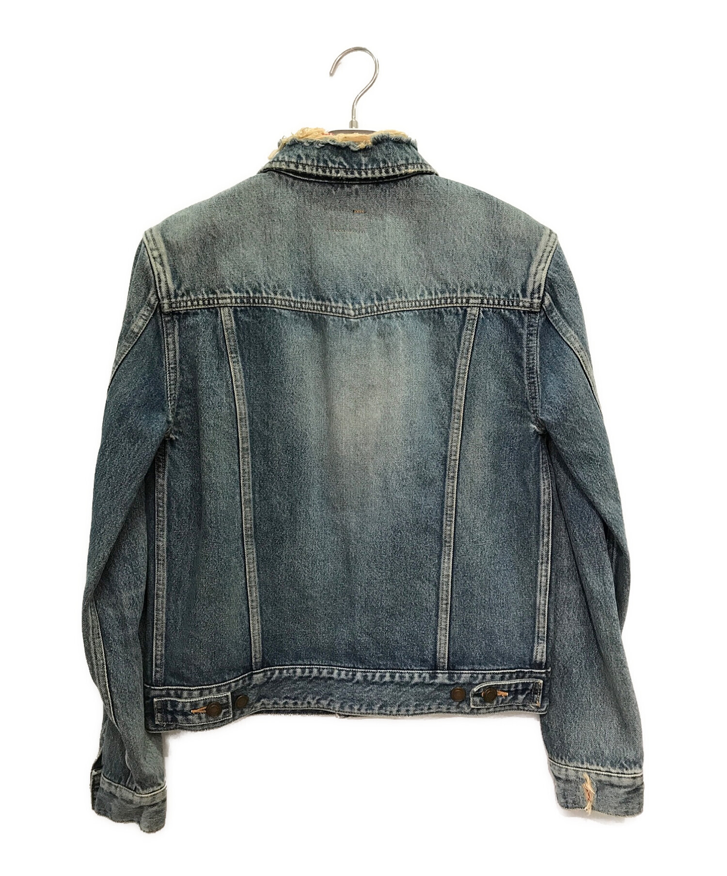 16SS サンローランパリ ダメージ加工 デニムジャケット Gジャン 中古・古着通販】Saint Laurent Paris (サンローランパリ) ダメージ