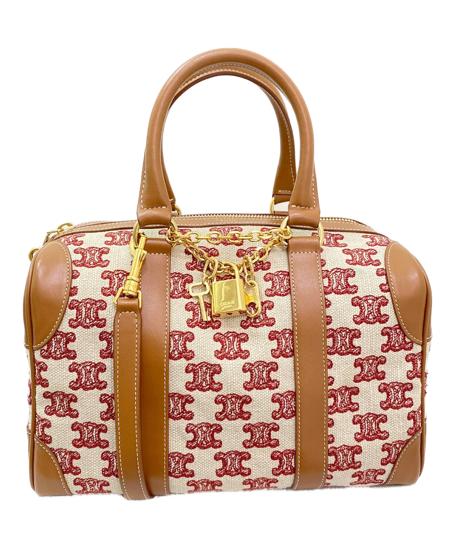 セリーヌ エンブロイダリー ジャボブラウス トリオンフ 刺繍 レース ロゴボタン 中古・古着通販】CELINE (セリーヌ) トリオンフ エンブロイダリー