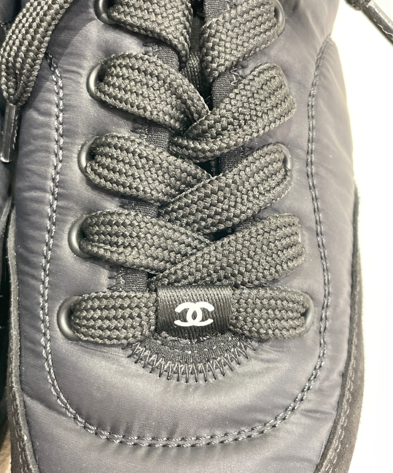 中古・古着通販】CHANEL (シャネル) ナイロンスウェードスニーカー 