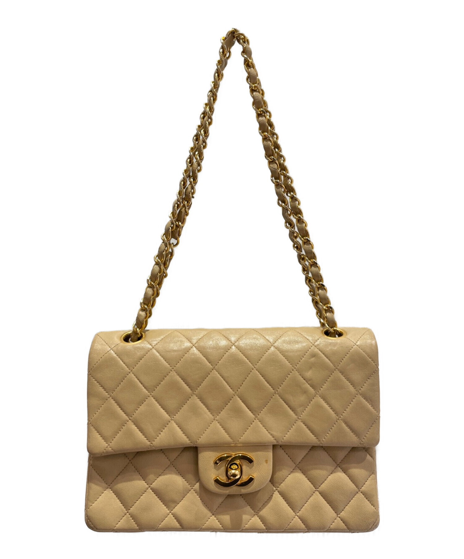 な*つ様 ◆ CHANEマトラッセ ハンドバッグ　ヴィンテージシャネル 中古・古着通販】CHANEL (シャネル) マトラッセ23 ベージュ サイズ:23