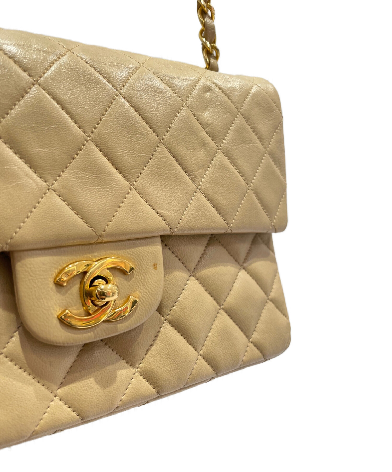 今だけ値下げ‼︎良品 正規品 ヴィンテージシャネル マトラッセ ベージュ 中古・古着通販】CHANEL (シャネル) マトラッセ23 ベージュ サイズ:23