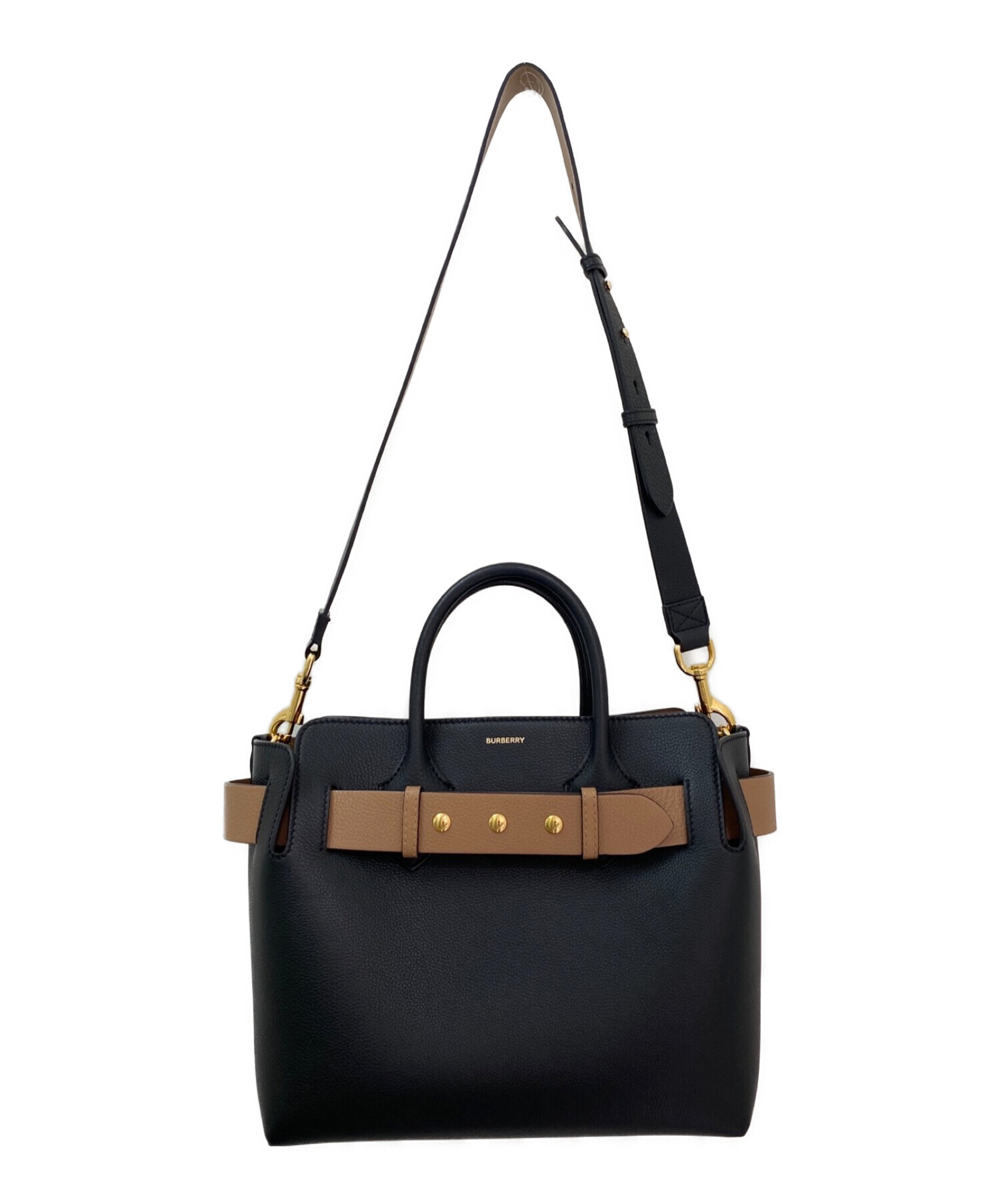 中古・古着通販】BURBERRY (バーバリー) ベルトバッグ ブラック