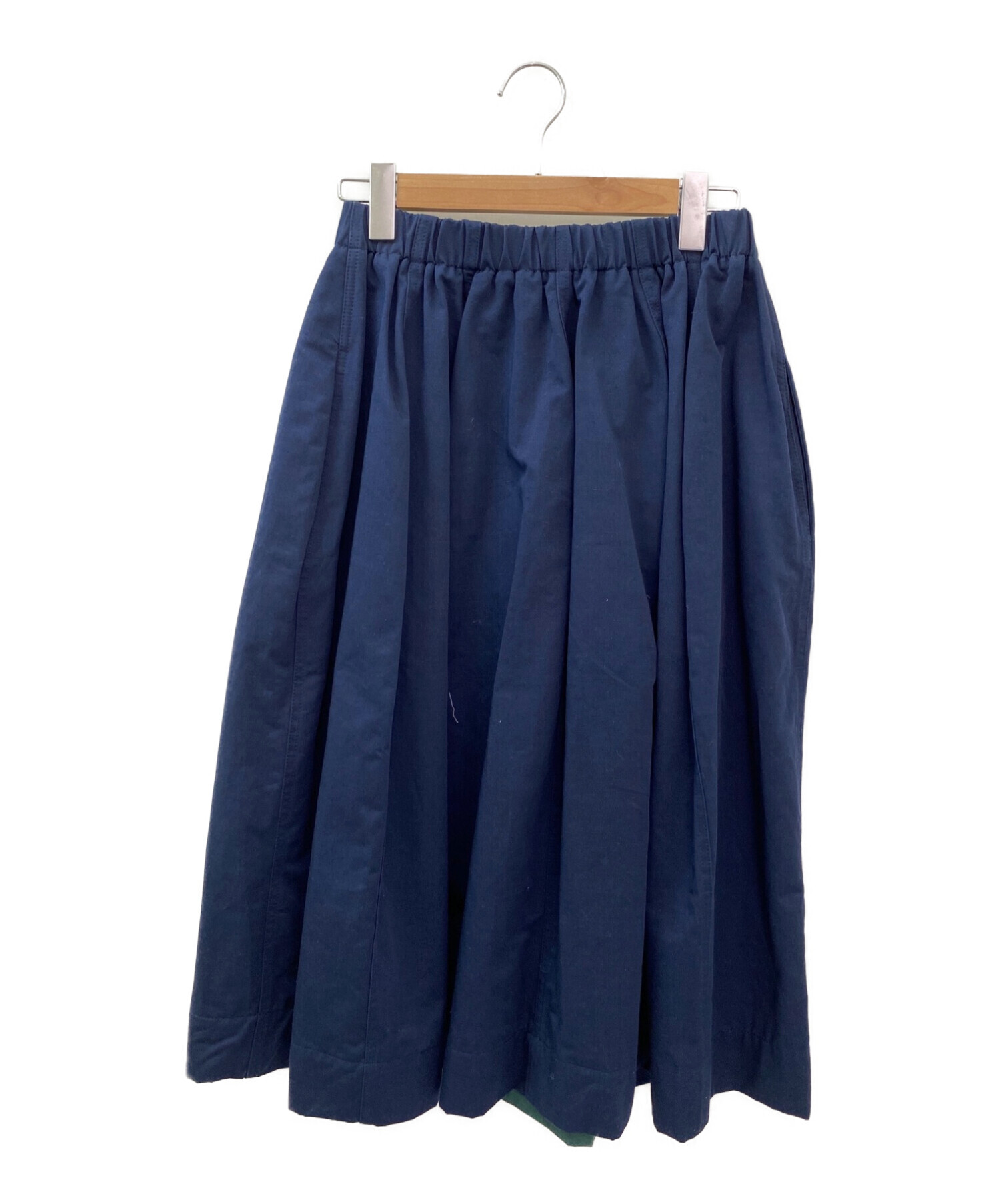 マルニ　スカート 中古・古着通販】MARNI (マルニ) バイカラーギャザースカート ネイビー
