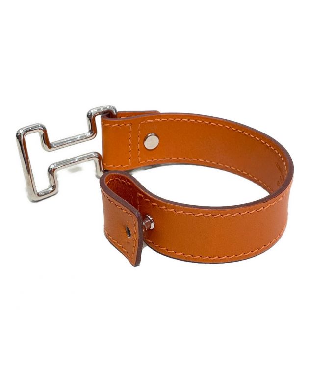 中古・古着通販】HERMES (エルメス) ナイト Hブレスレット オレンジ