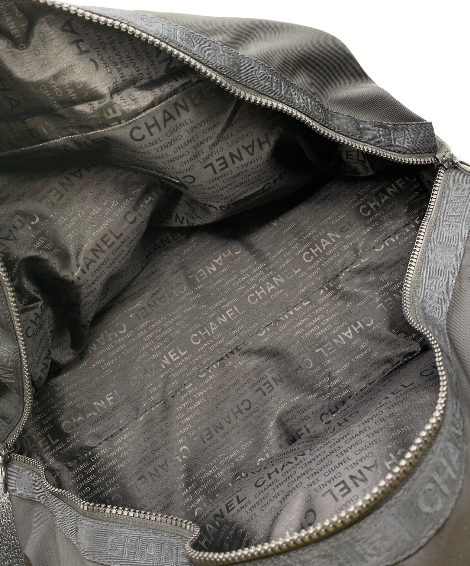 中古・古着通販】CHANEL (シャネル) ボストンバッグ ブラック サイズ