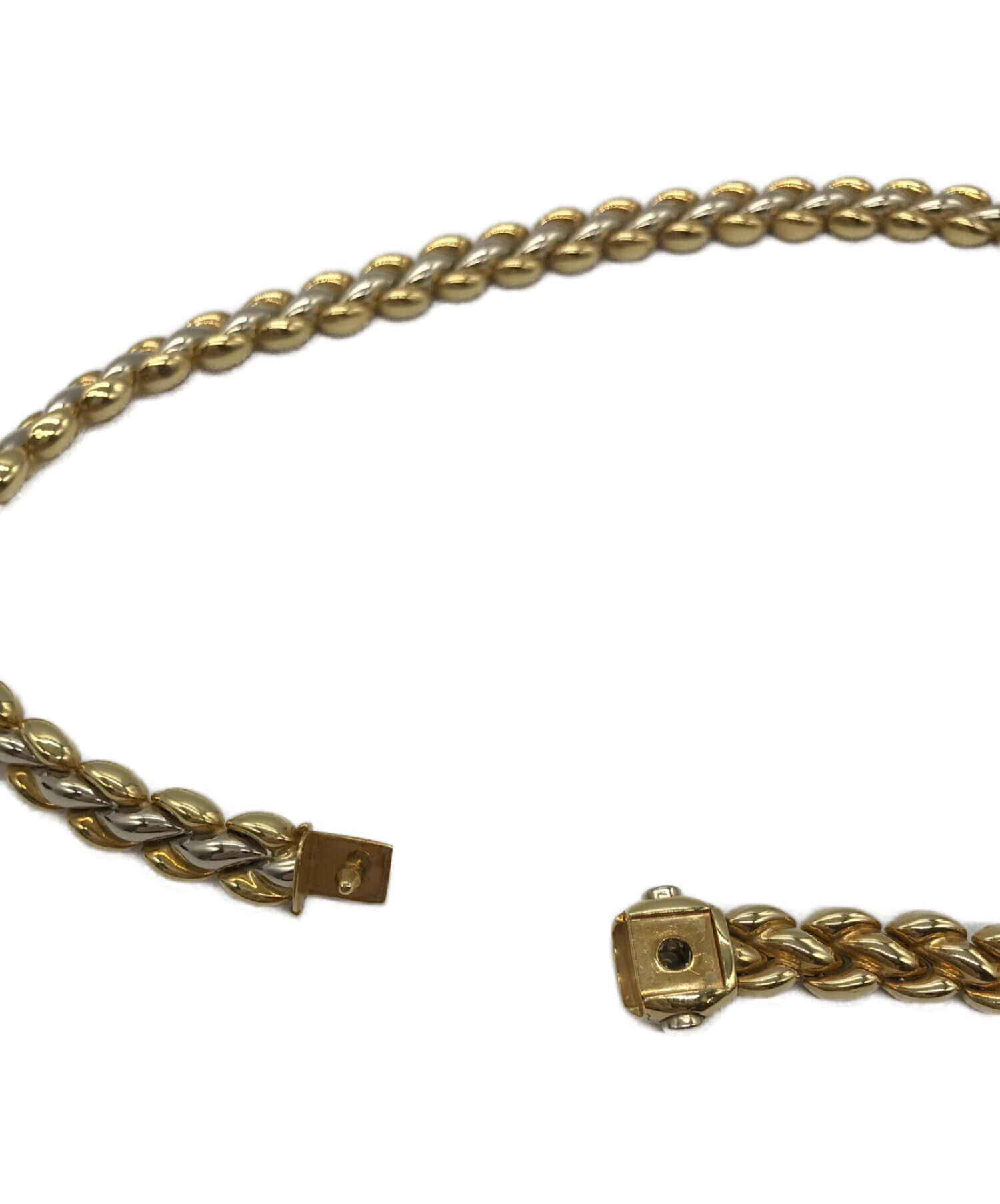 CHIMENTO 18K ネックレス 中古・古着通販】CHIMENTO (キメント) K18コンビチェーンネックレス