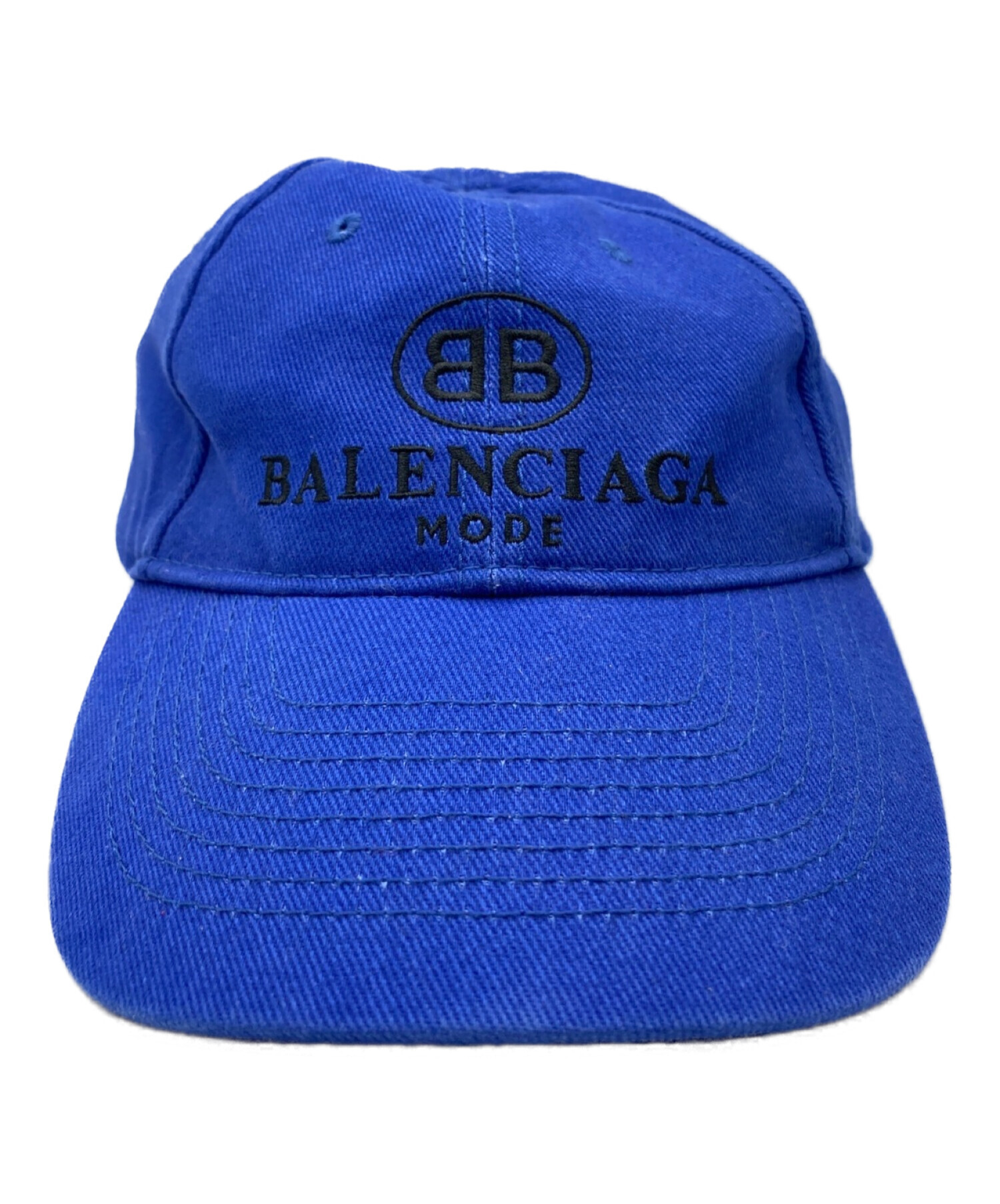 中古・古着通販】BALENCIAGA (バレンシアガ) BB ロゴ キャップ ブルー 