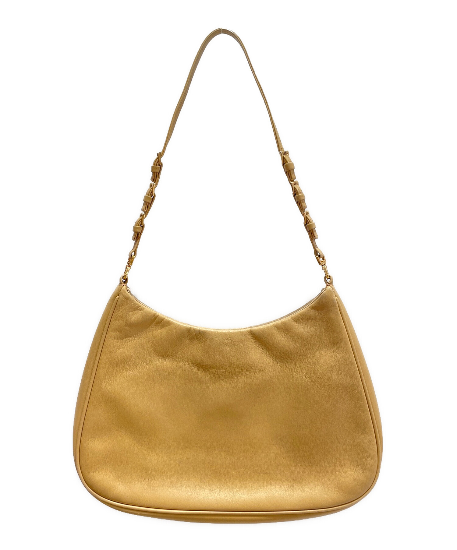 中古・古着通販】PRADA (プラダ) ワンショルダーバッグ ベージュ 中古・古着通販】PRADA (プラダ) ワンショルダーバッグ ベージュ