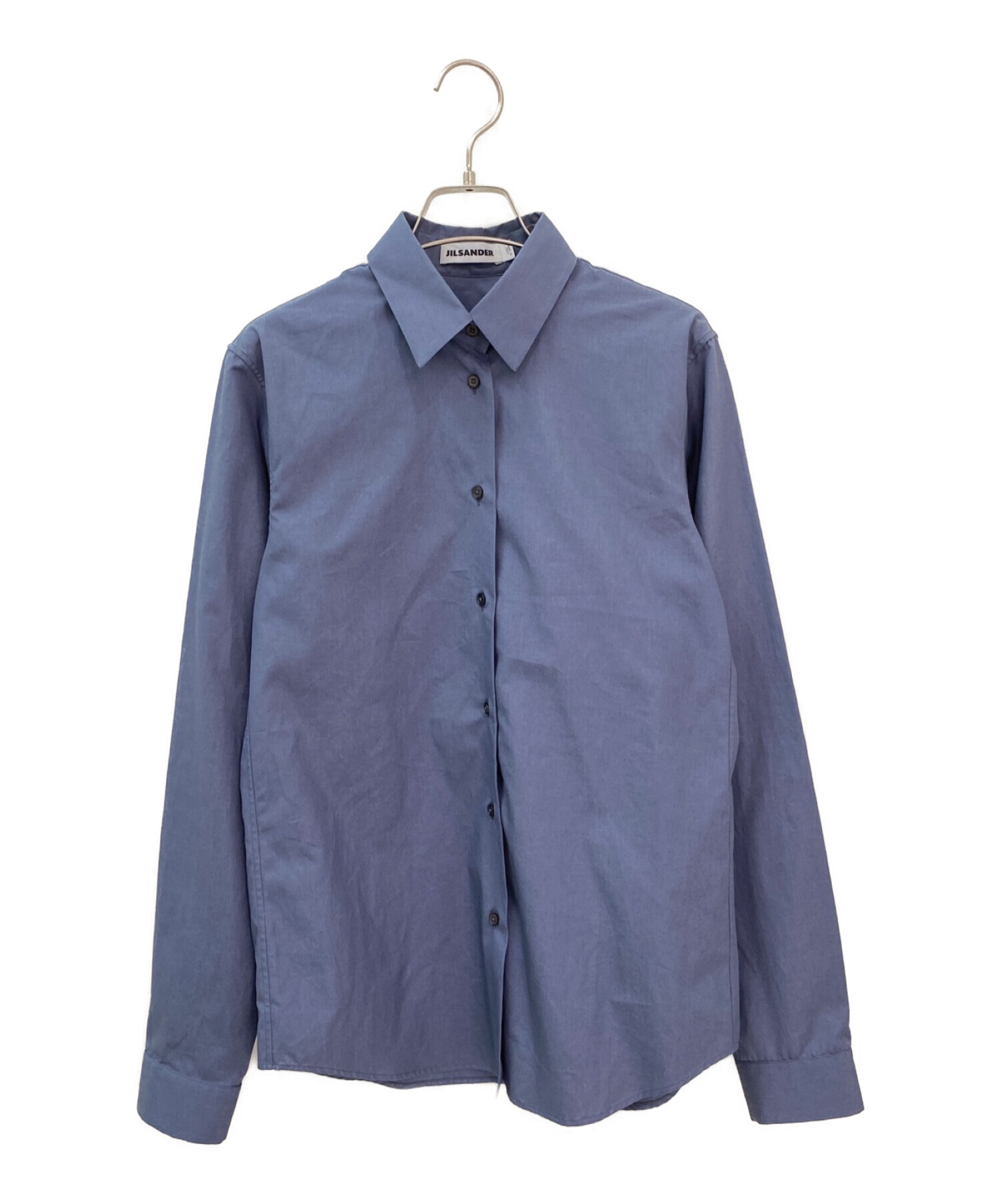 JIL SANDER - ジルサンダー JIL SANDER 衣料品 トップス コットン レディース ブルー系 【中古】 中古・古着通販】JIL SANDER (ジルサンダー) コットンシャツ ブルー