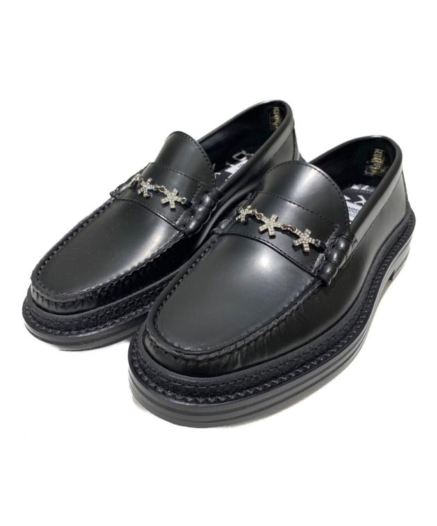 JIMMY CHOO ブラック スエード ローファー　37ハーフ JIMMY CHOO ブラック スエード ローファー 37ハーフ