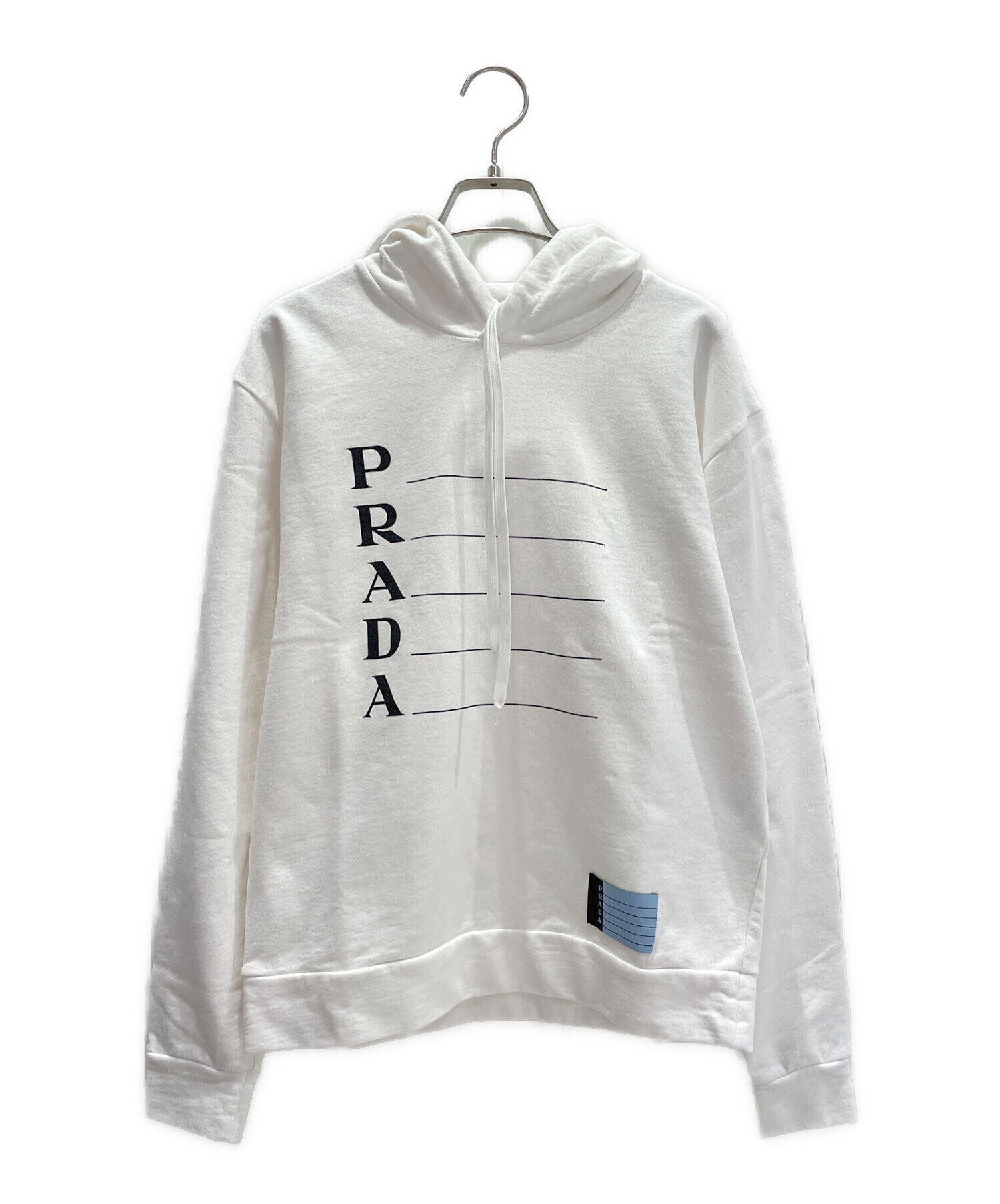 中古・古着通販】PRADA (プラダ) ロゴパーカー ホワイト サイズ:xs