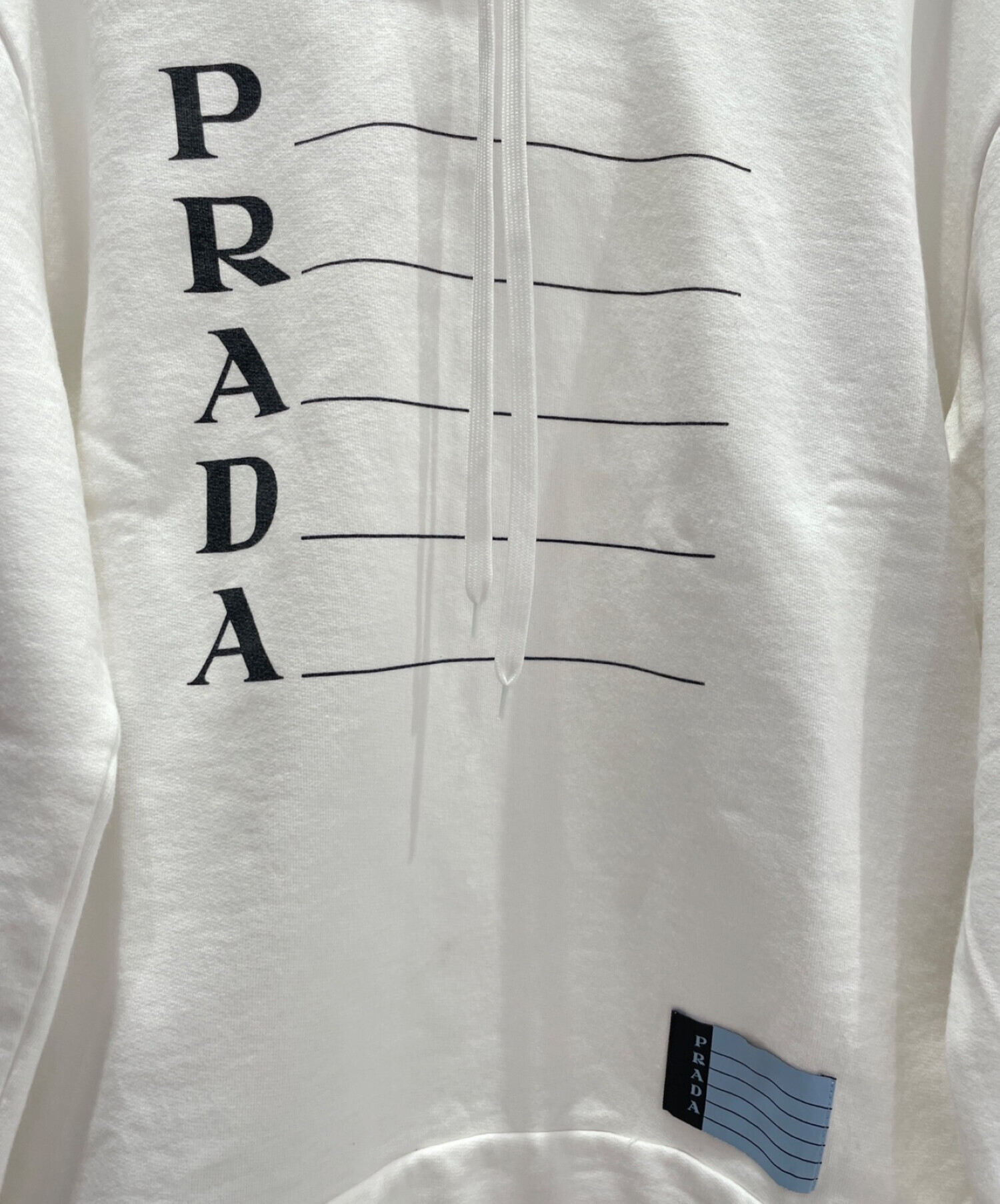中古・古着通販】PRADA (プラダ) ロゴパーカー ホワイト サイズ:xs