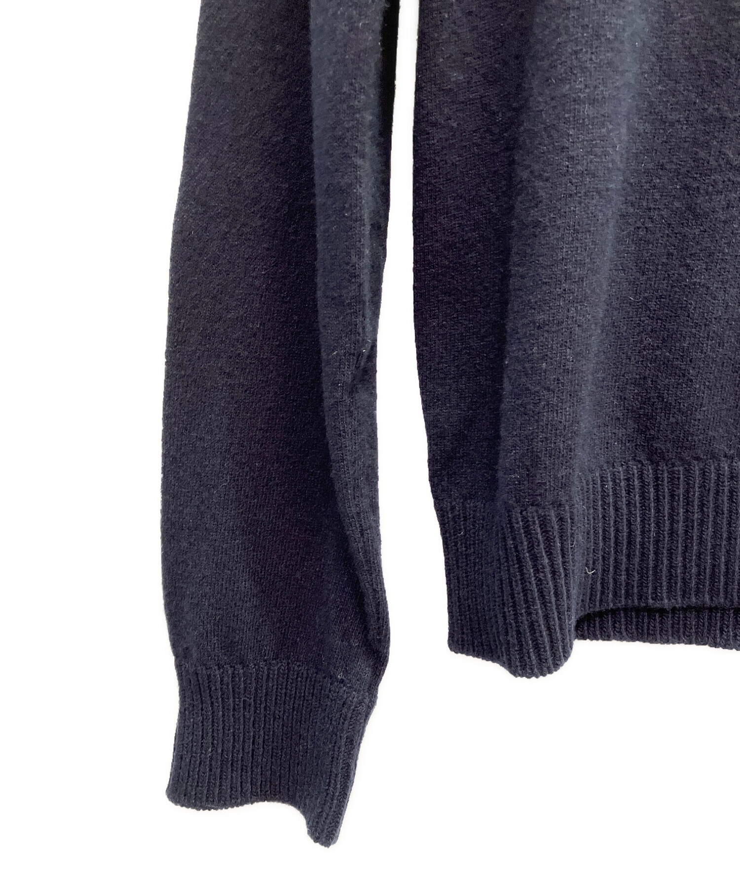 中古・古着通販】PRADA (プラダ) ウールカシミヤエルボーパッチニット 