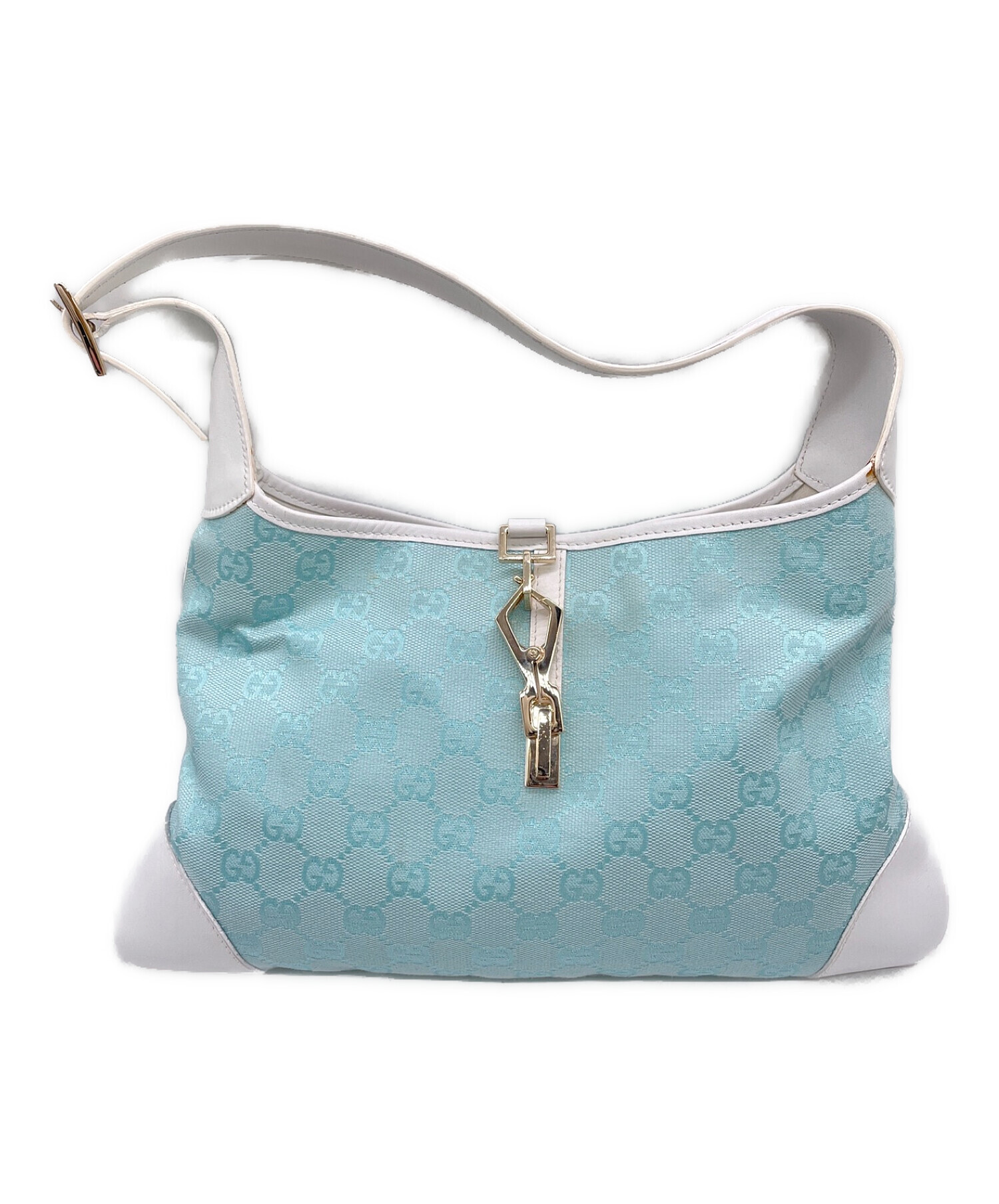 中古・古着通販】GUCCI (グッチ) ワンショルダーバッグ スカイブルー 