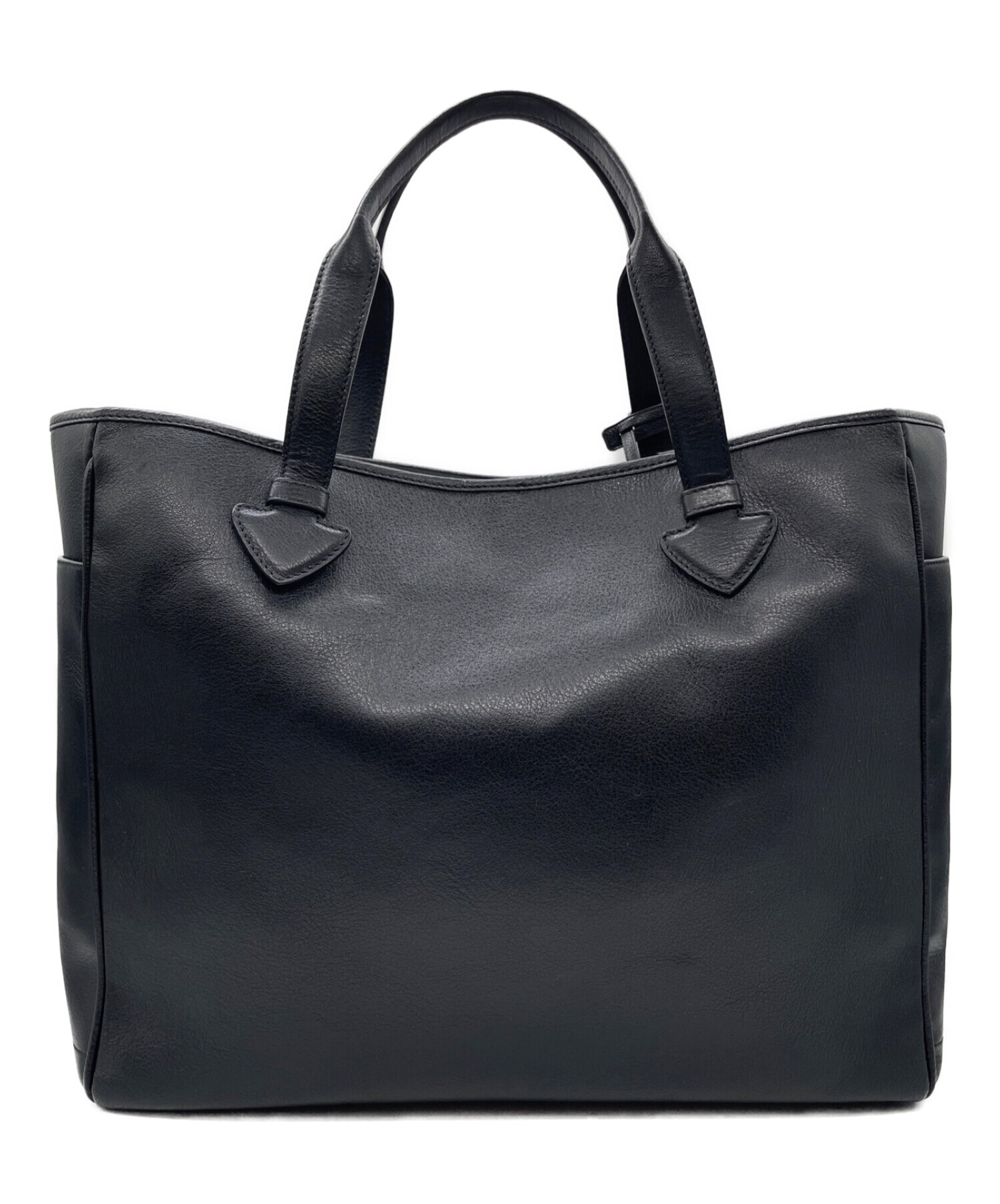 LOEWE ロエベ トートバッグ ヘリテージ ブラック レザー ロゴ 黒