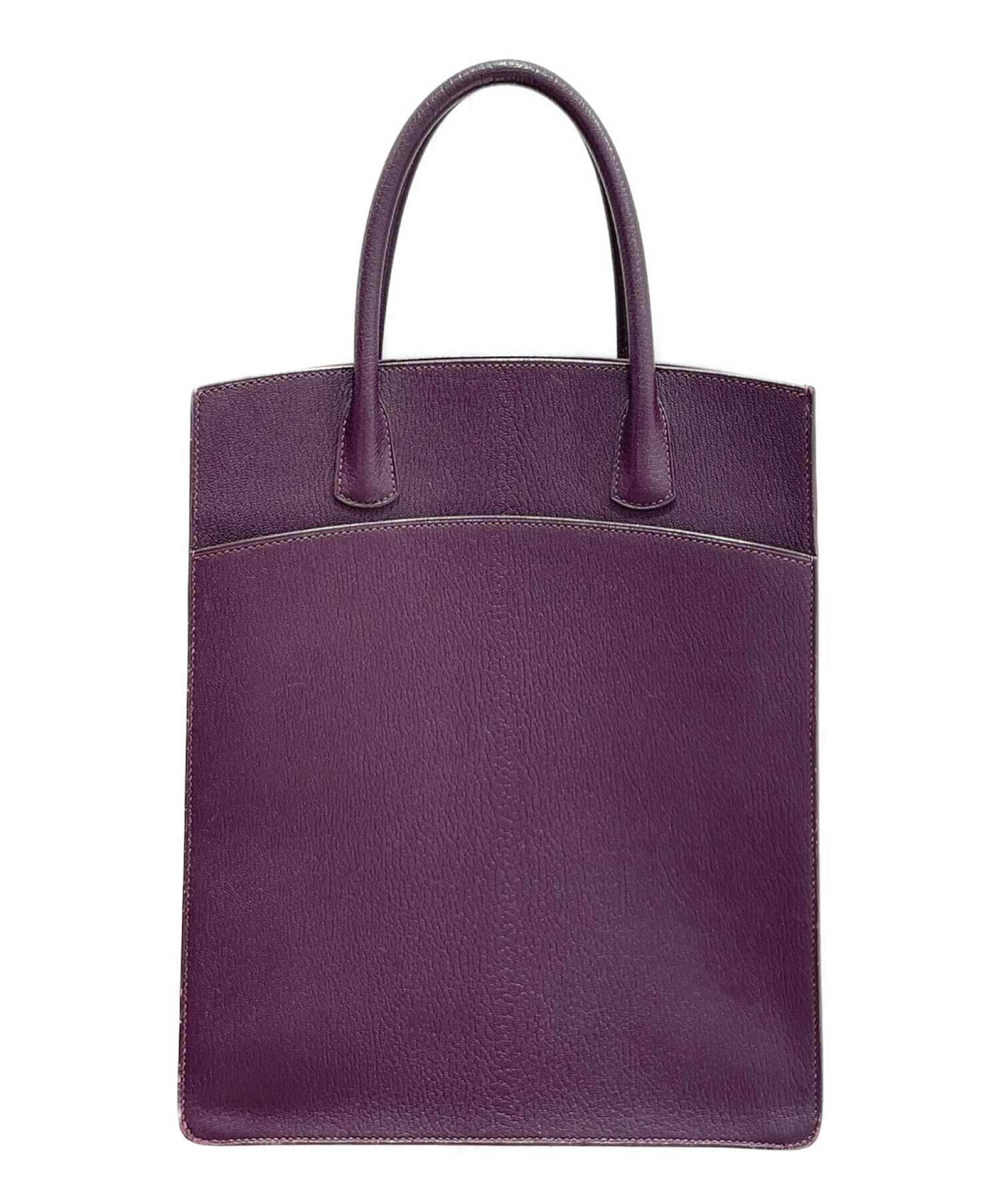 HERMES エルメス トートバッグ レディース 【古着】【中古】 中古・古着通販】HERMES (エルメス) ホワイトバスアップ パープル