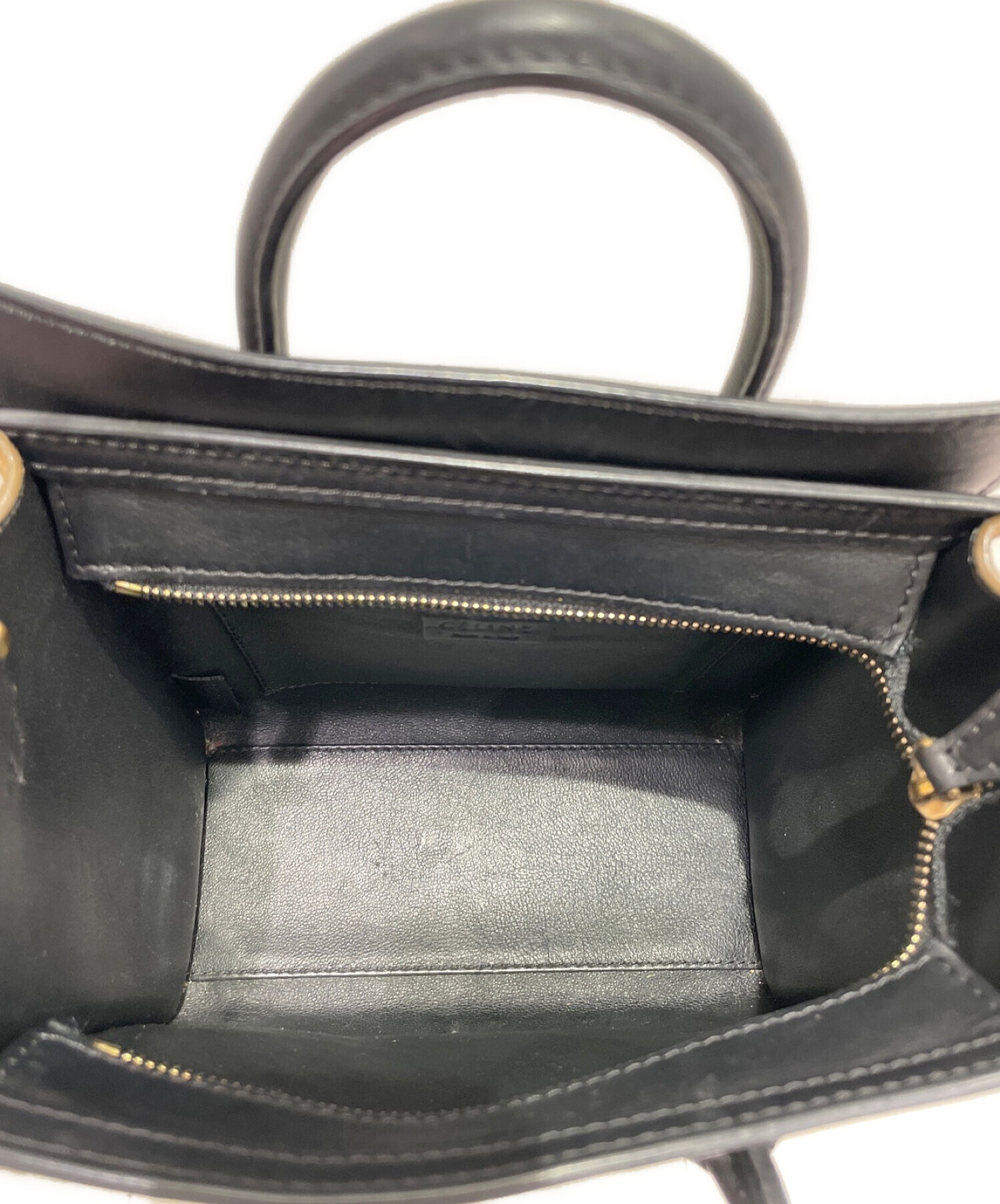 中古・古着通販】CELINE (セリーヌ) ラゲージ ナノショッパー ホワイト