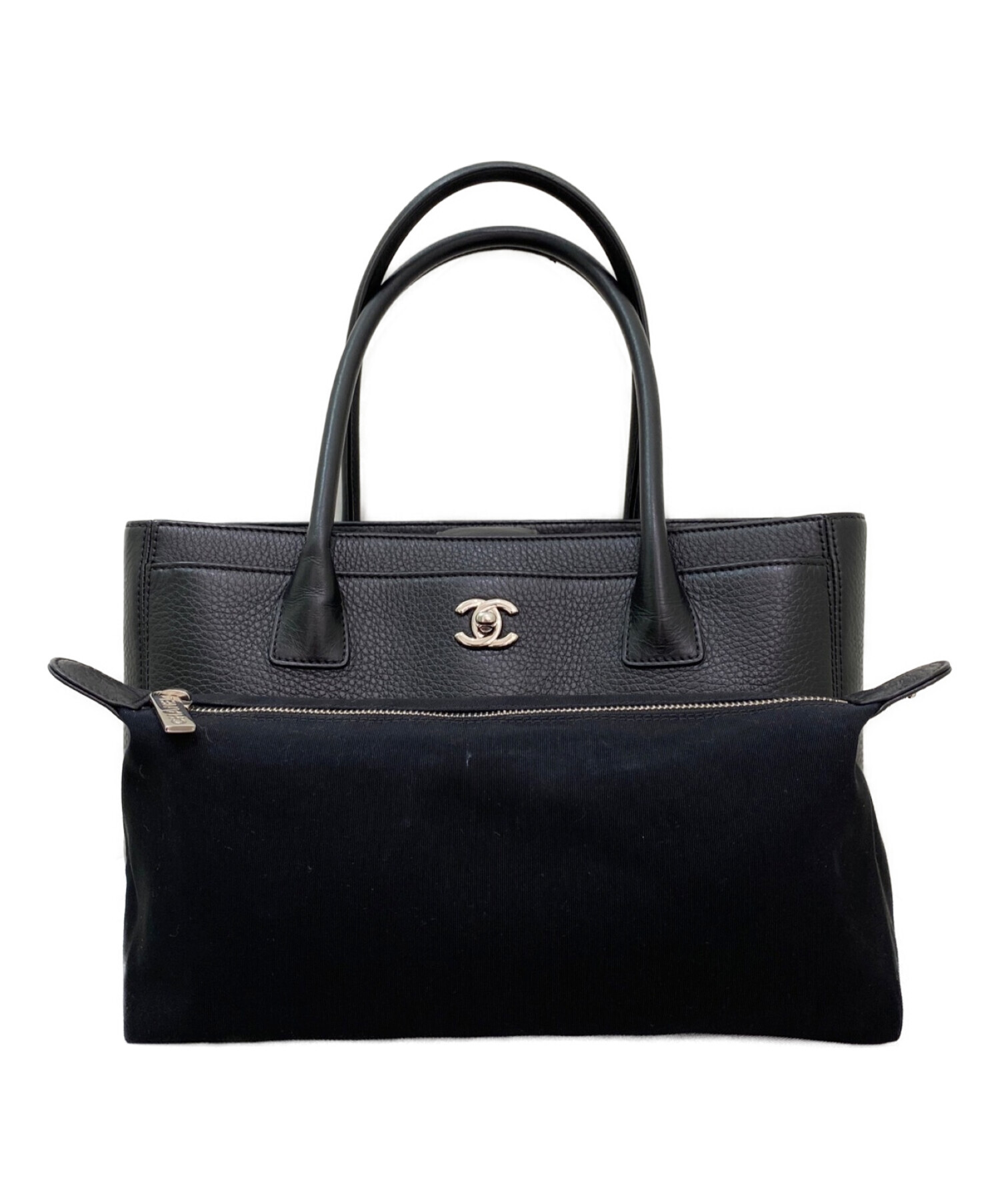 シャネル エグゼクティブ レザー トートバッグ　ブラック 中古・古着通販】CHANEL (シャネル) エグゼクティブトートバッグ