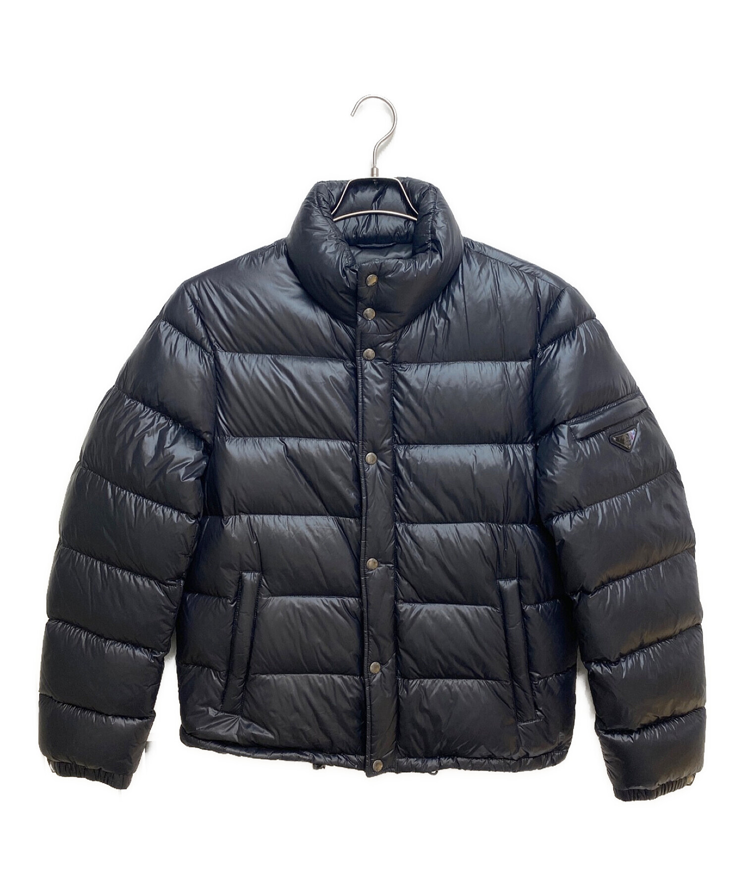 中古・古着通販】PRADA (プラダ) ナイロンダウンジャケット ブラック 