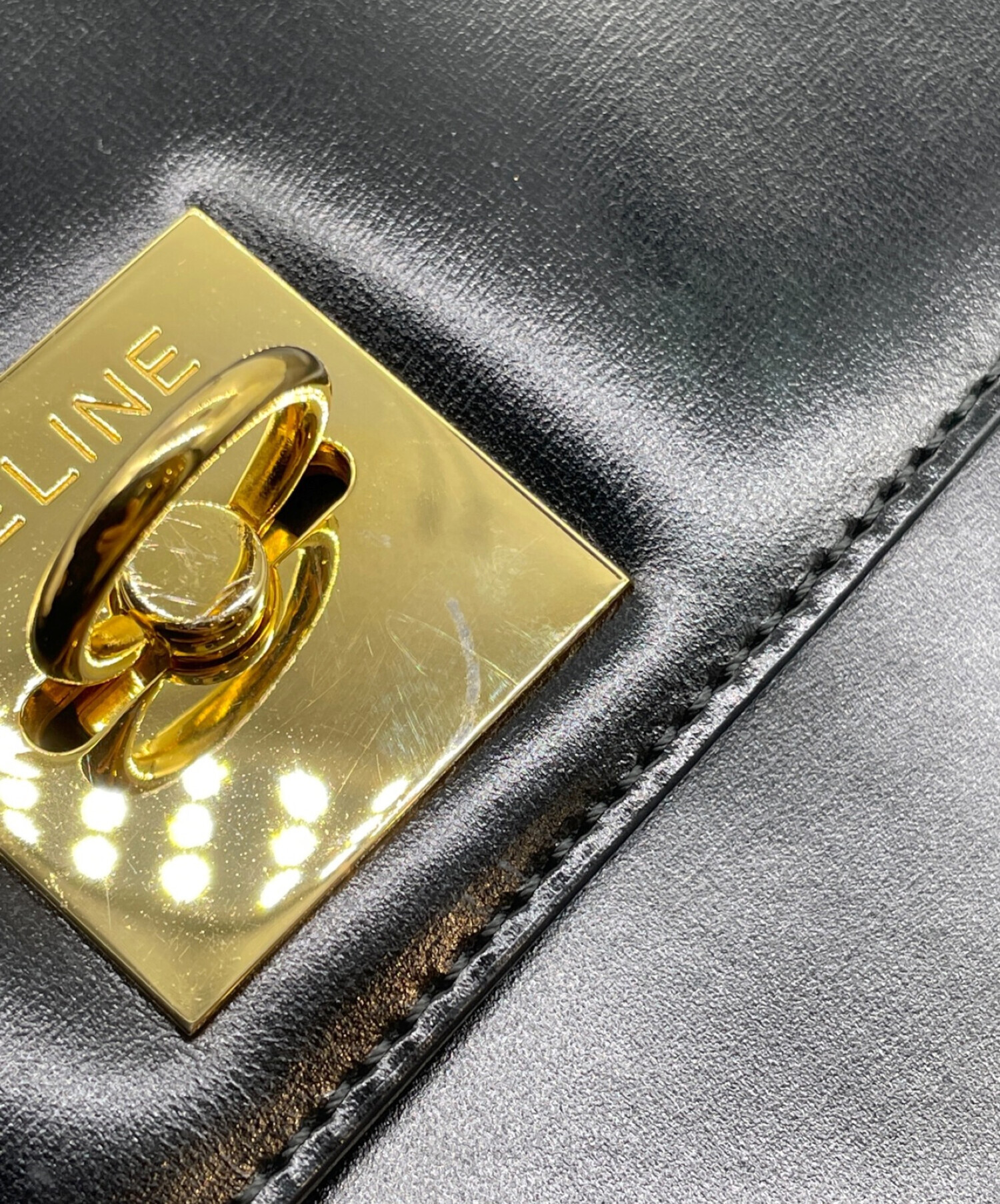 中古・古着通販】CELINE (セリーヌ) ショルダーバッグ ブラック サイズ