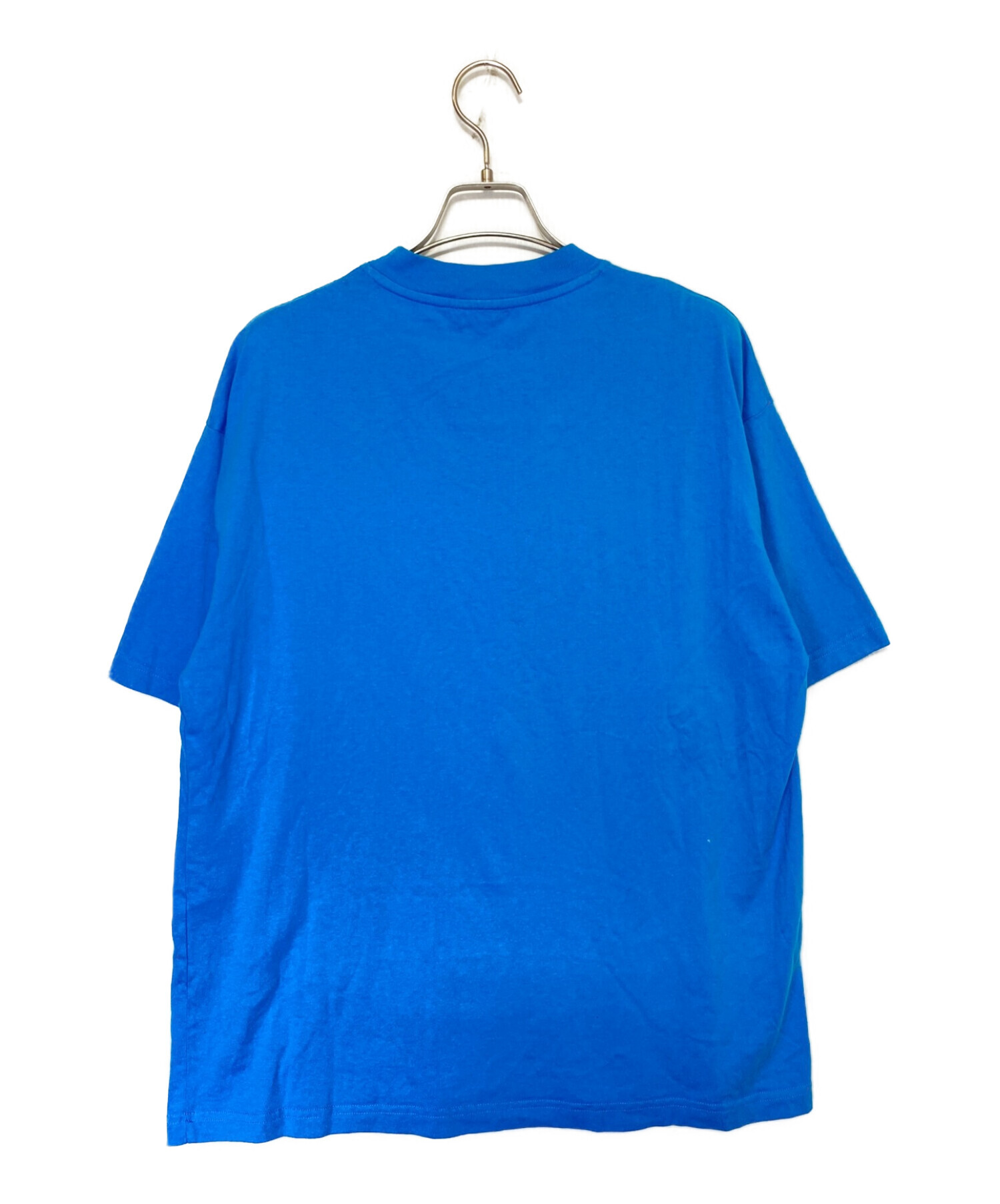 中古・古着通販】BALENCIAGA (バレンシアガ) ロゴ刺繍Tシャツ ブルー 