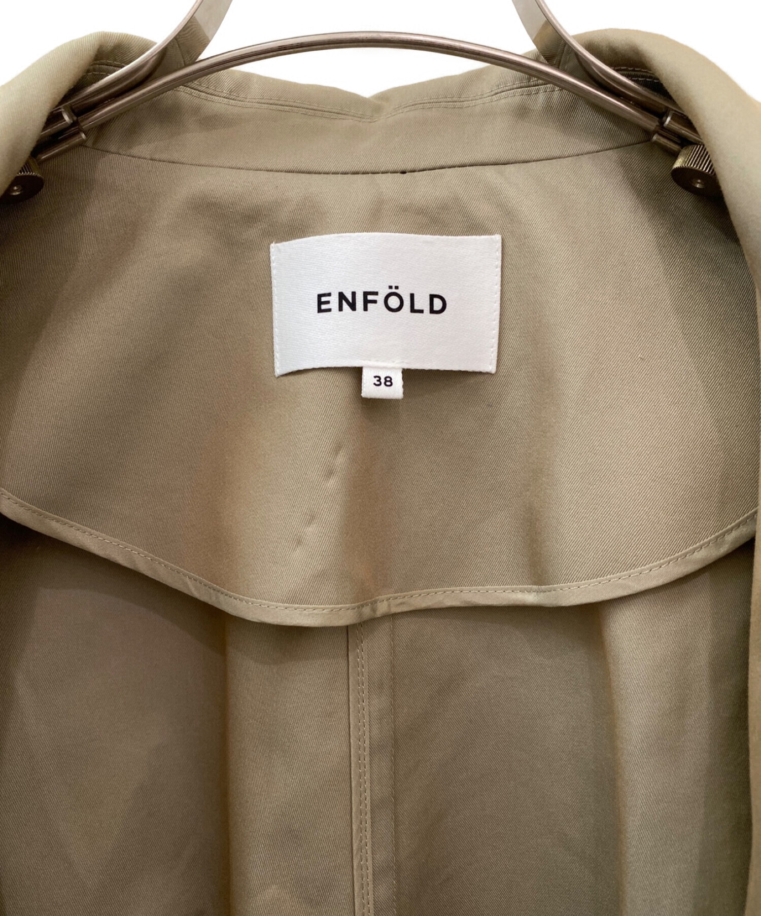 中古・古着通販】ENFOLD (エンフォルド) シャンブレーギャバ コクーン