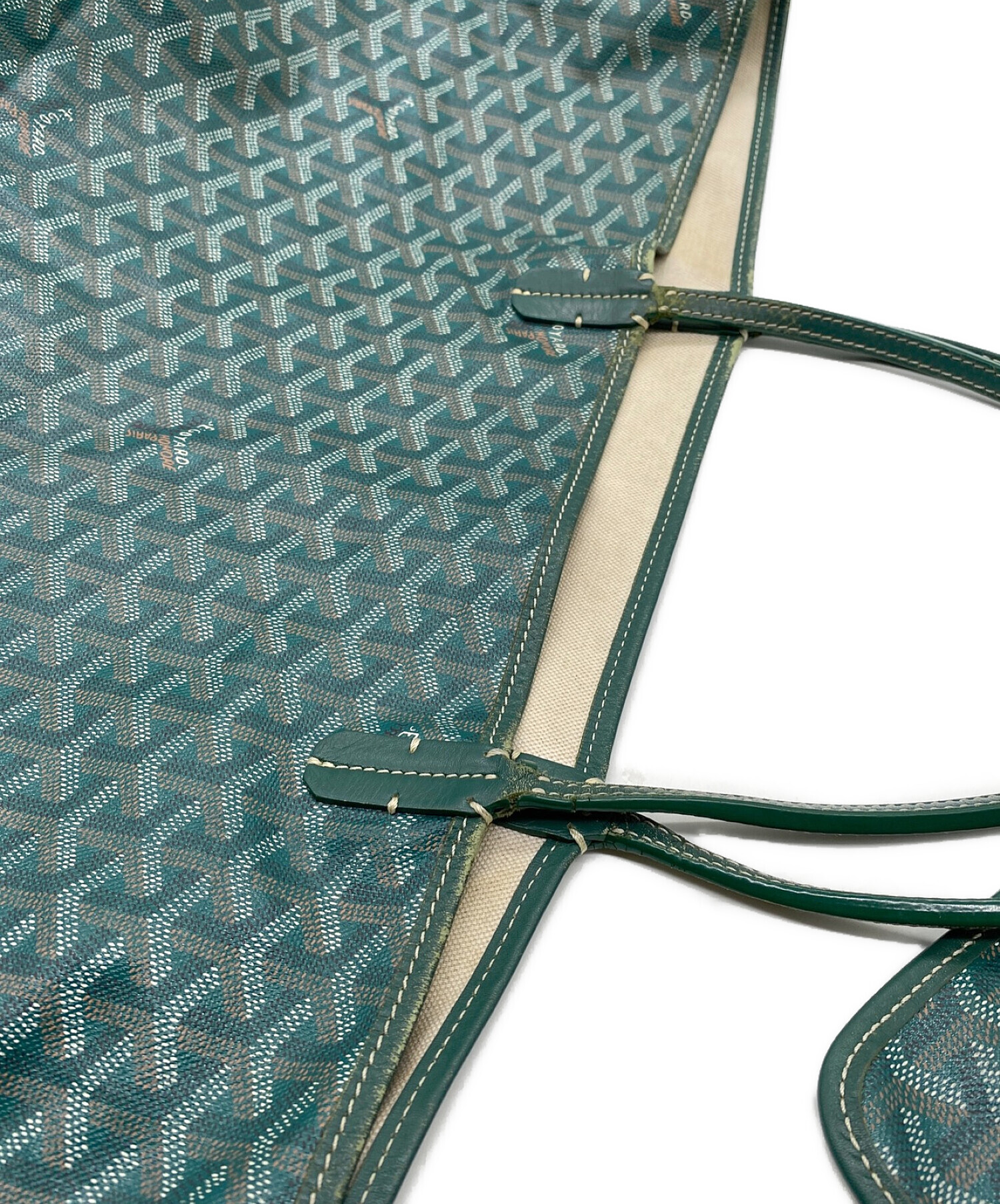 中古・古着通販】GOYARD (ゴヤール) サンルイGM グリーン サイズ